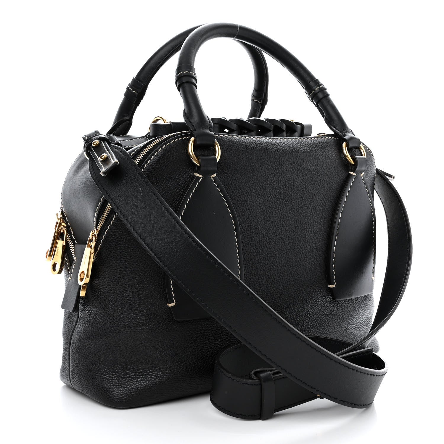 Chloe Calfskin Medium Daria Full Blue 3 of 11