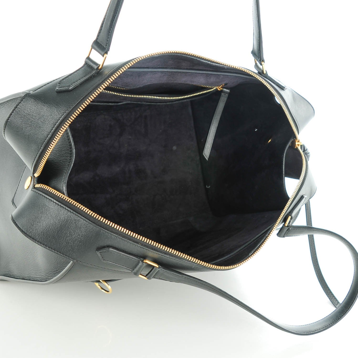 Celine Smooth Calfskin Medium Ring Bag Black 5 of 6