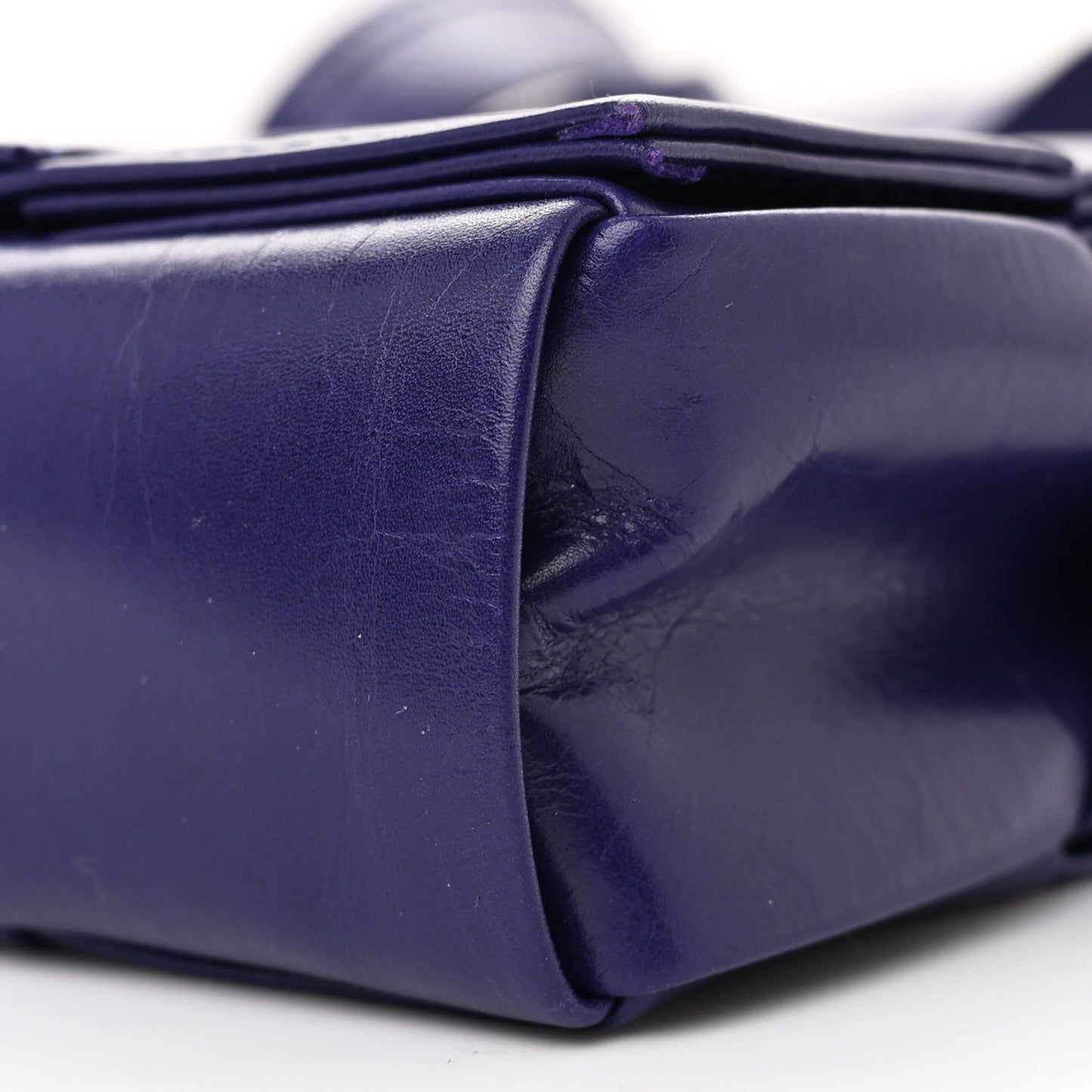 Paper Calfskin Maxi Intreccio Extra Mini Cassette Crossbody Bag Purple