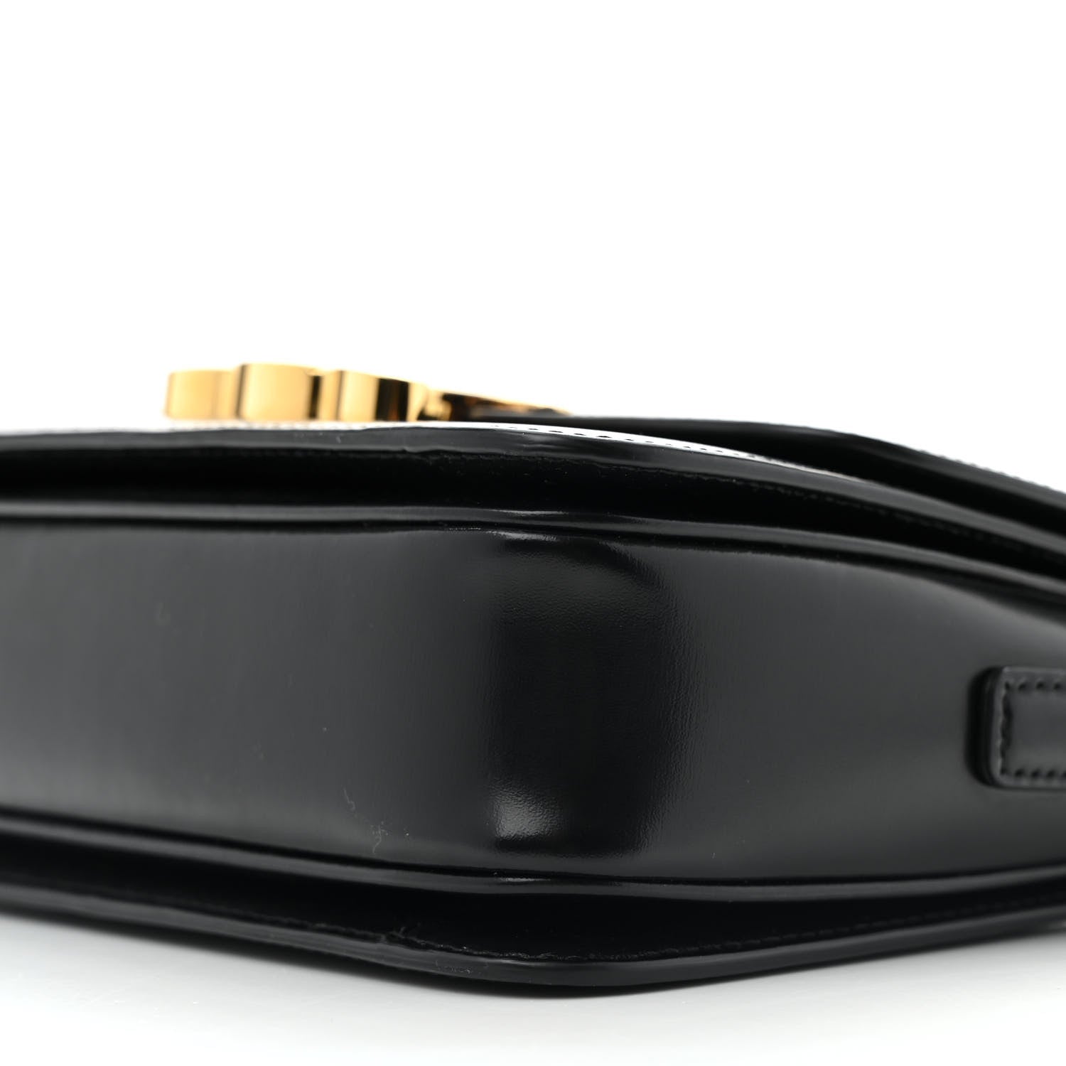 Celine Shiny Calfskin Teen Triomphe Black 11 of 12