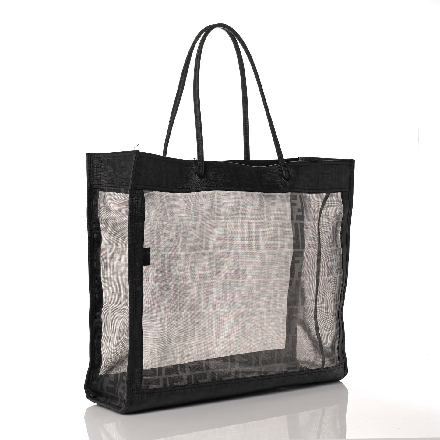 Mesh Glazed Fabric FF 1974 Tote Black