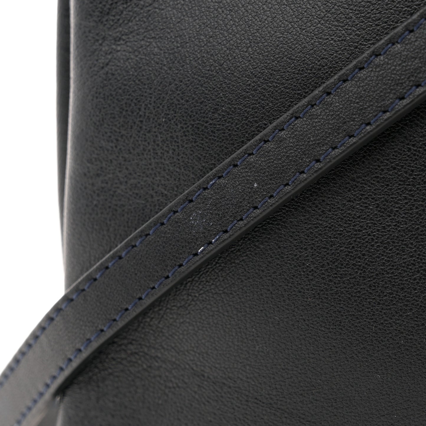 Lambskin Large Trio Crossbody Bag Navy Blue