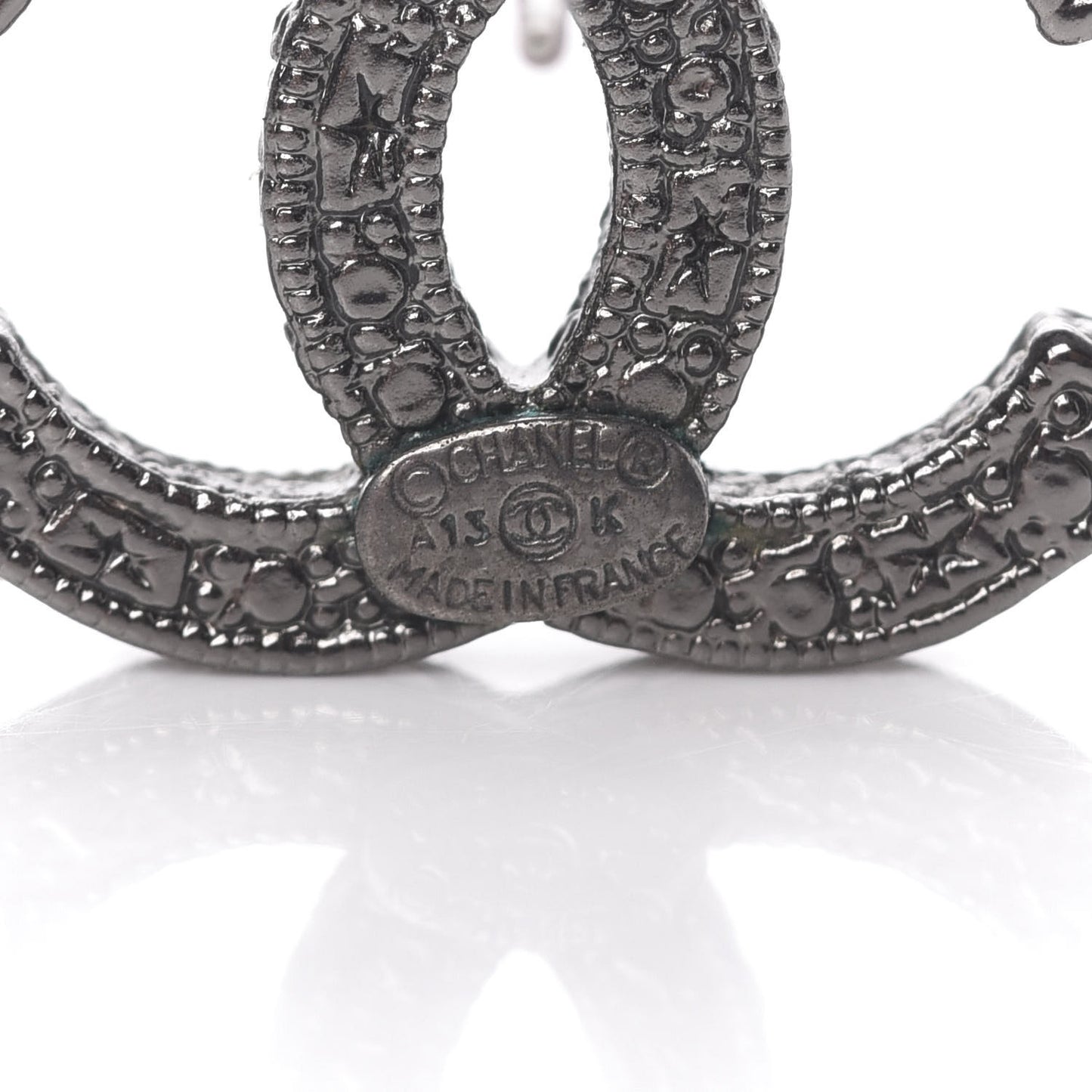 Ruthenium Crystal CC Earrings