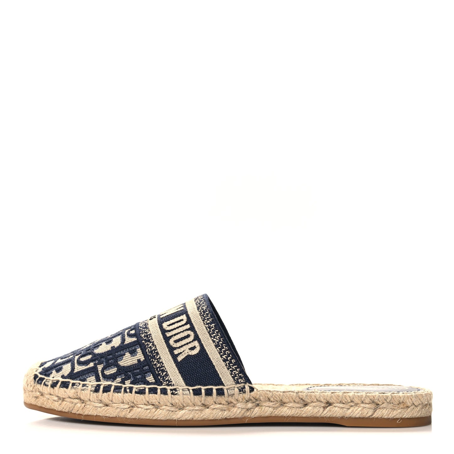 Oblique Embroidered Granville Espadrille 15mm Slippers 41 Deep Blue