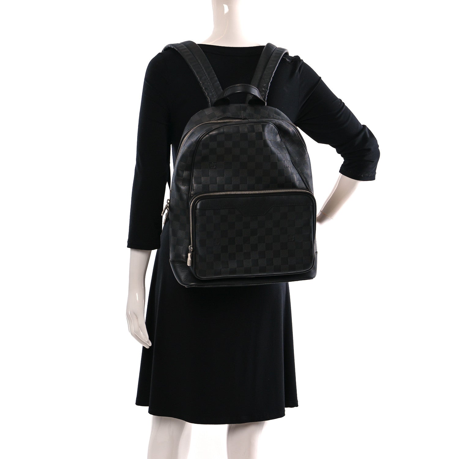 Louis Vuitton Damier Infini Campus Backpack Black 2 of 13