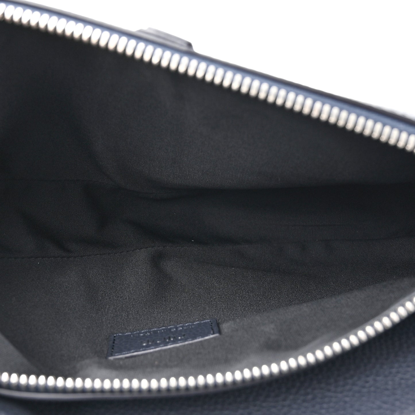 Grained Calfskin Kim Jones Saddle Bag Navy Blue