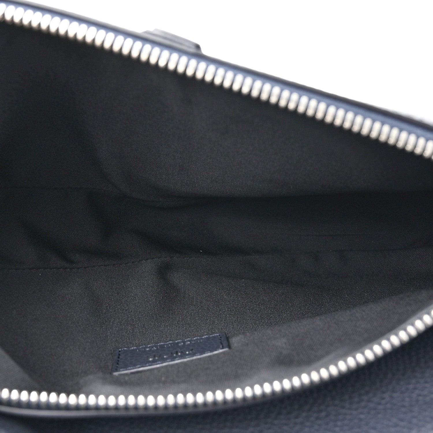 Christian Dior Grained Calfskin Kim Jones Saddle Bag Navy Blue 5 of 10