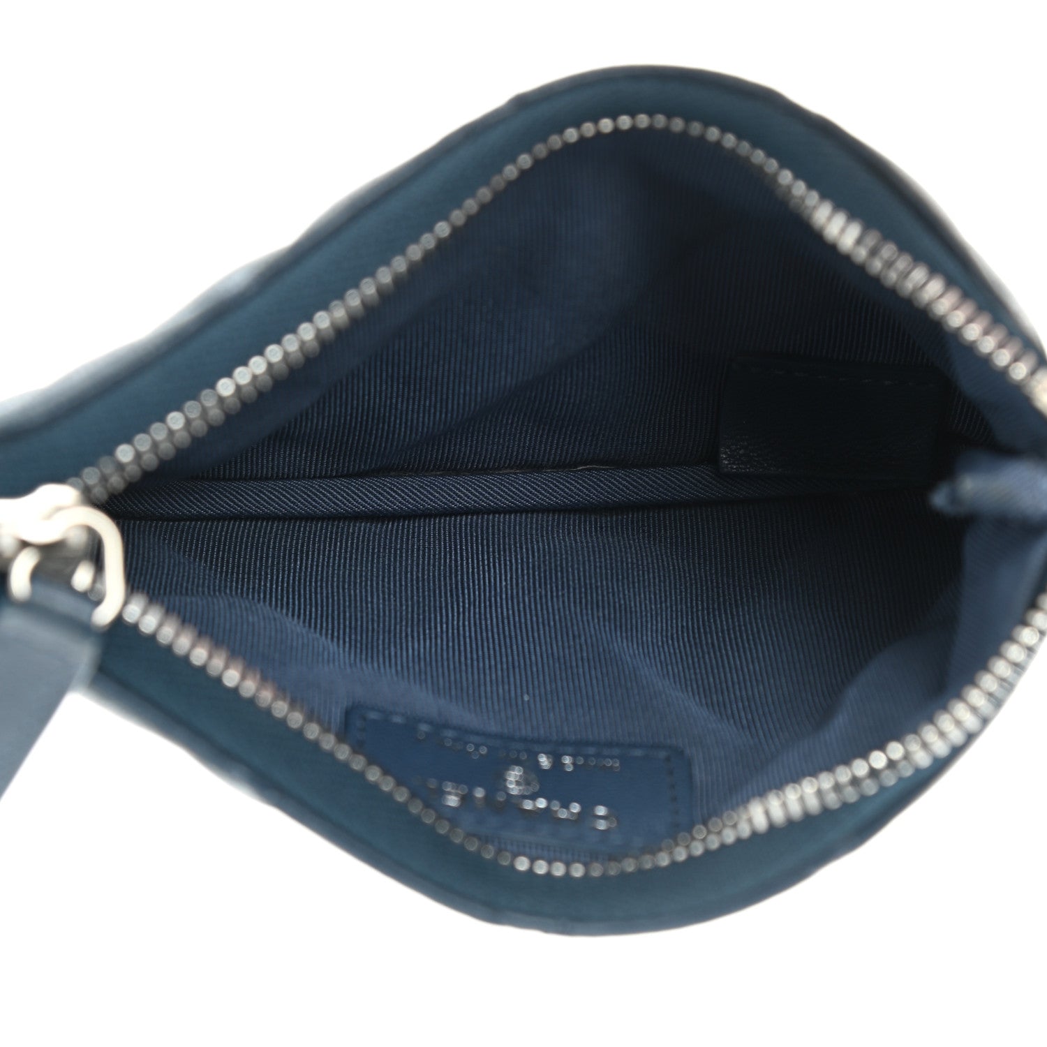 Chanel Lambskin Quilted Small Cosmetic Case Navy 5 of 10