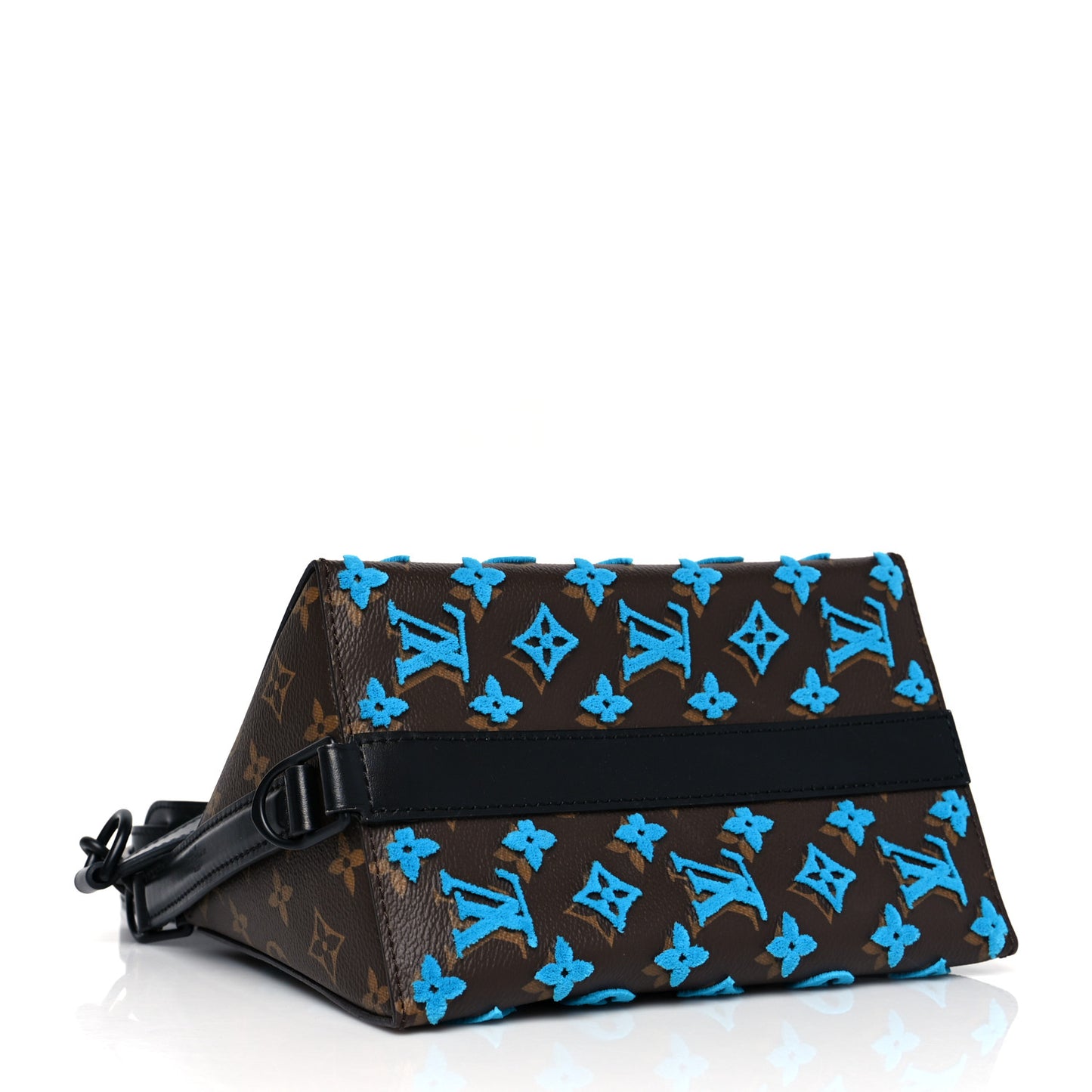 Monogram Tuffetage Triangle Messenger Turquoise