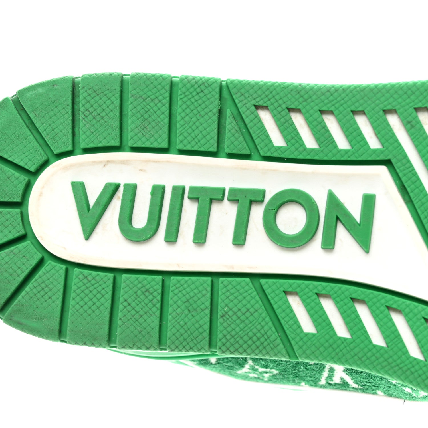 Louis Vuitton Jacquard Velvet Monogram Mens LV Trainer Sneakers 7 Vert 6 of 13