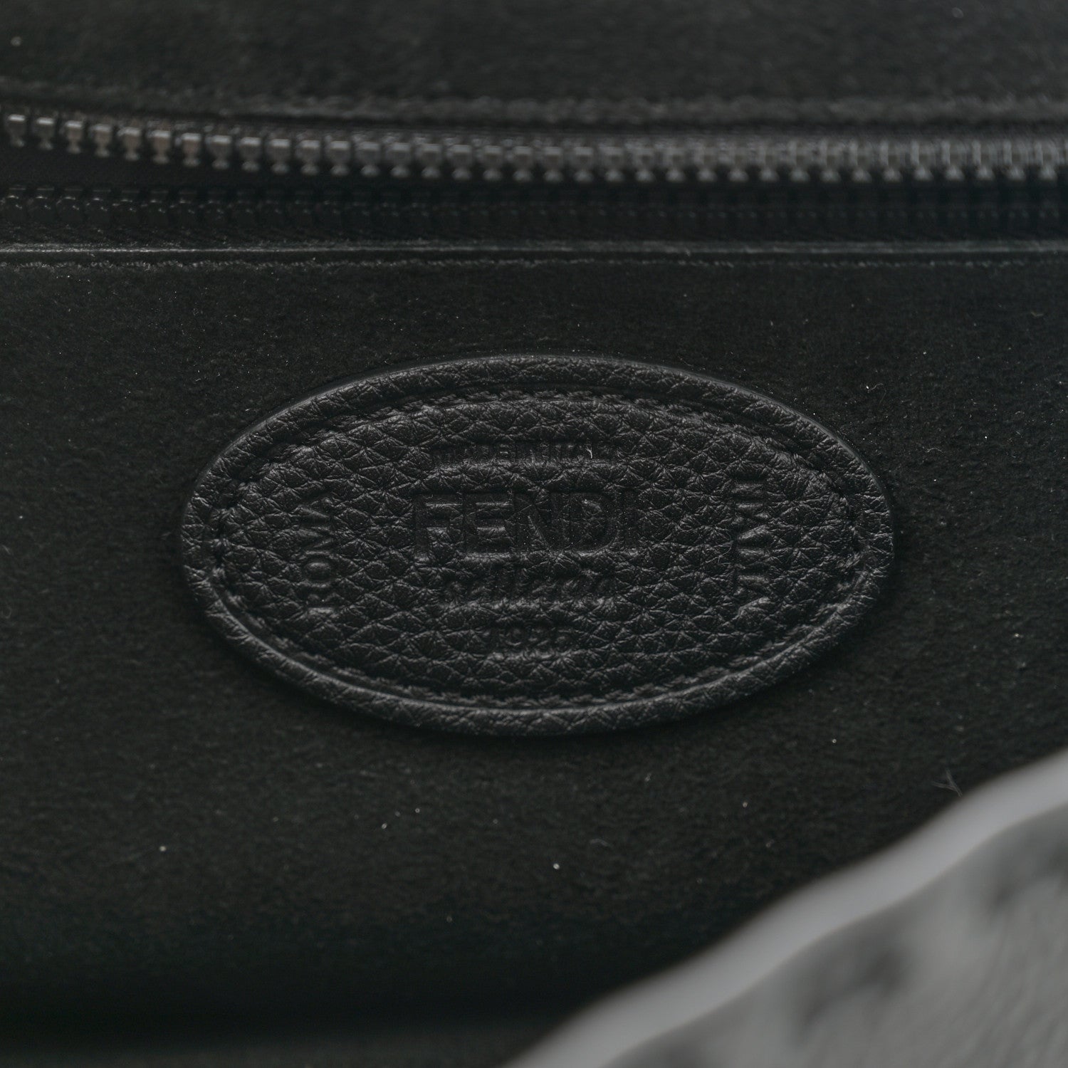 Fendi Cuoio Romano Selleria Baguette Black Black 6 of 12