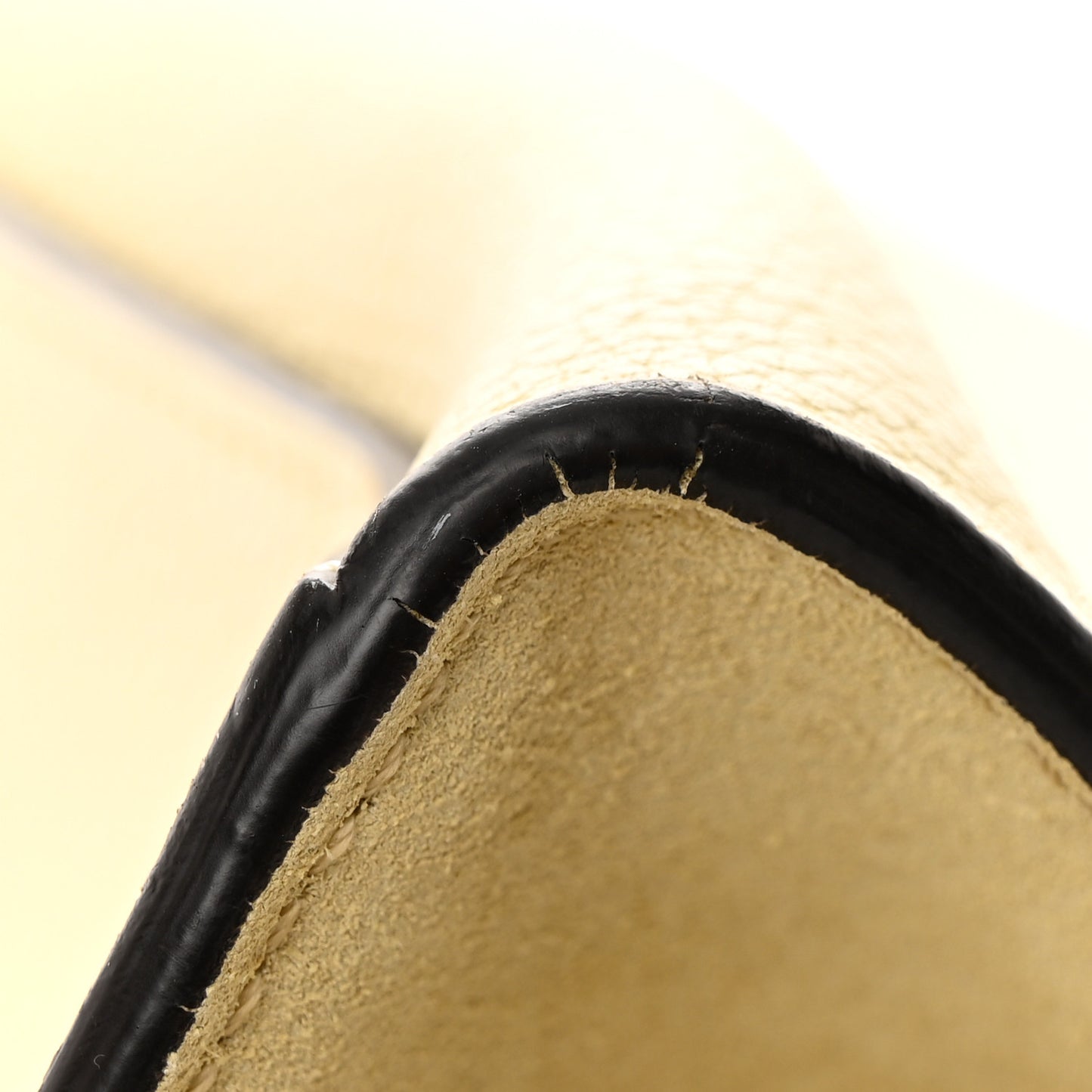 Drummed Calfskin Suede Medium Trapeze Butter
