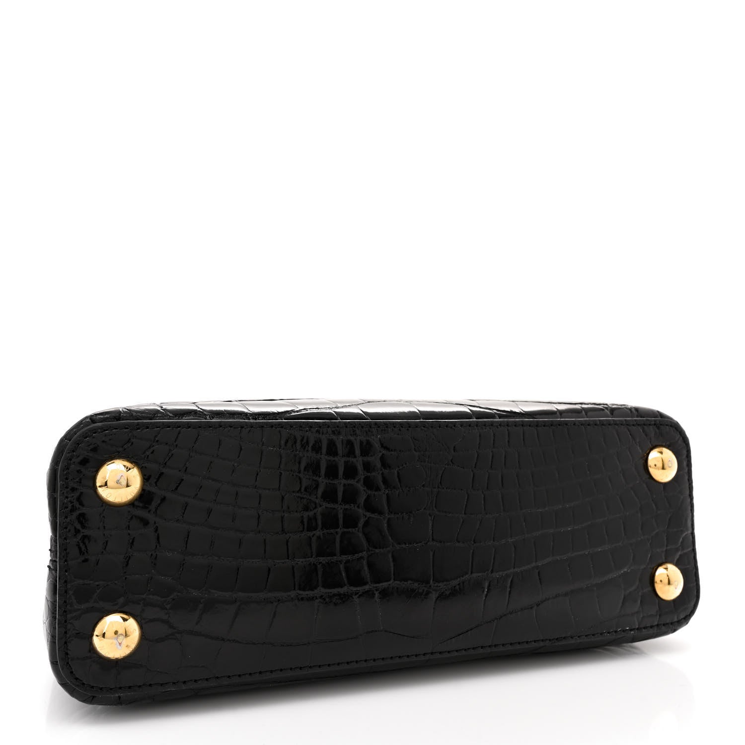 Louis Vuitton Brilliant Alligator Capucines BB Black 4 of 11