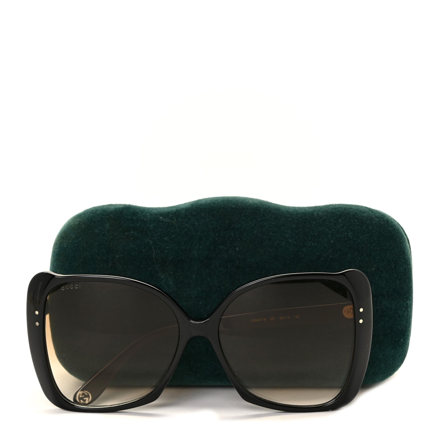 Acetate Oversize Square Frame Sunglasses GG0471S Black