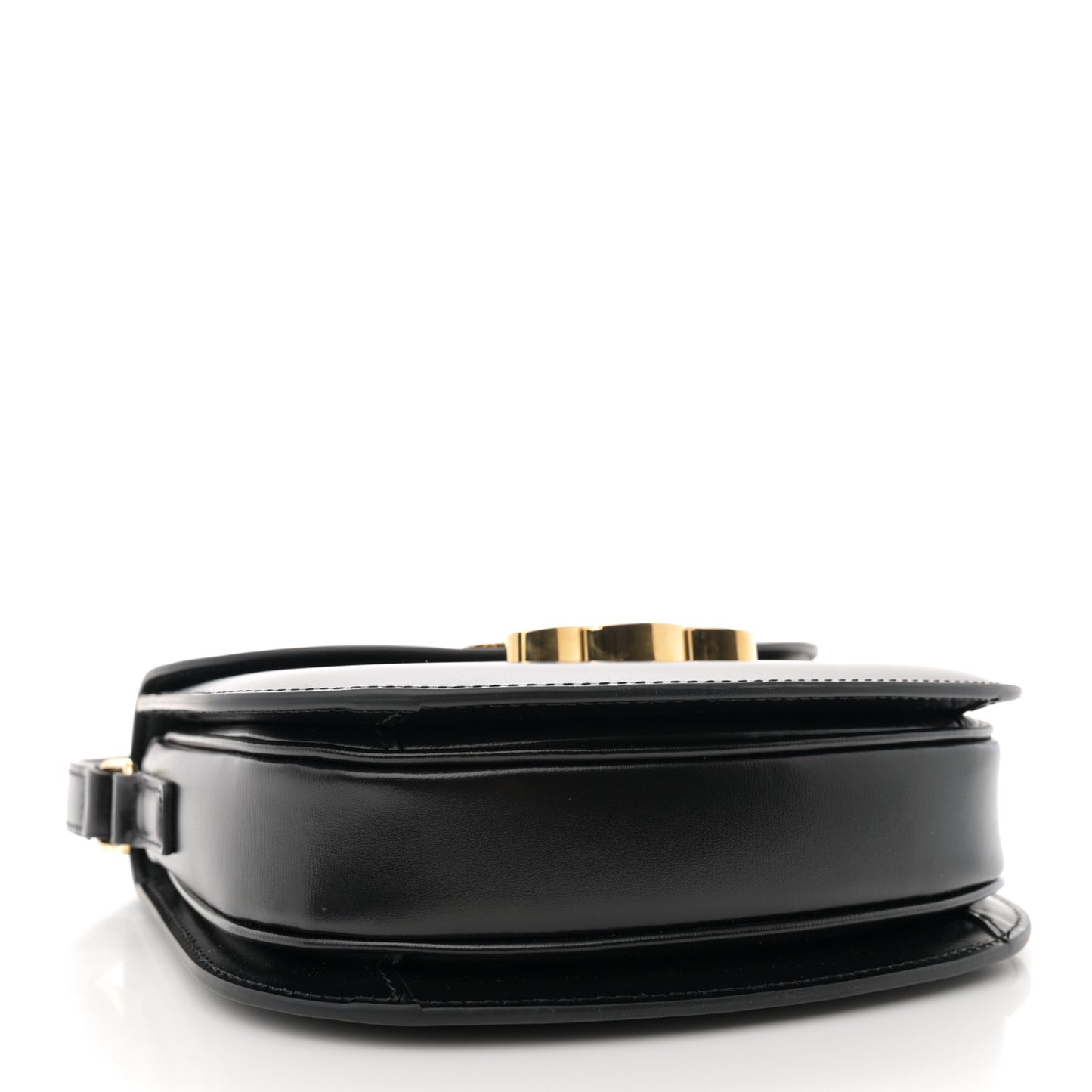 Shiny Calfskin Teen Besace Black