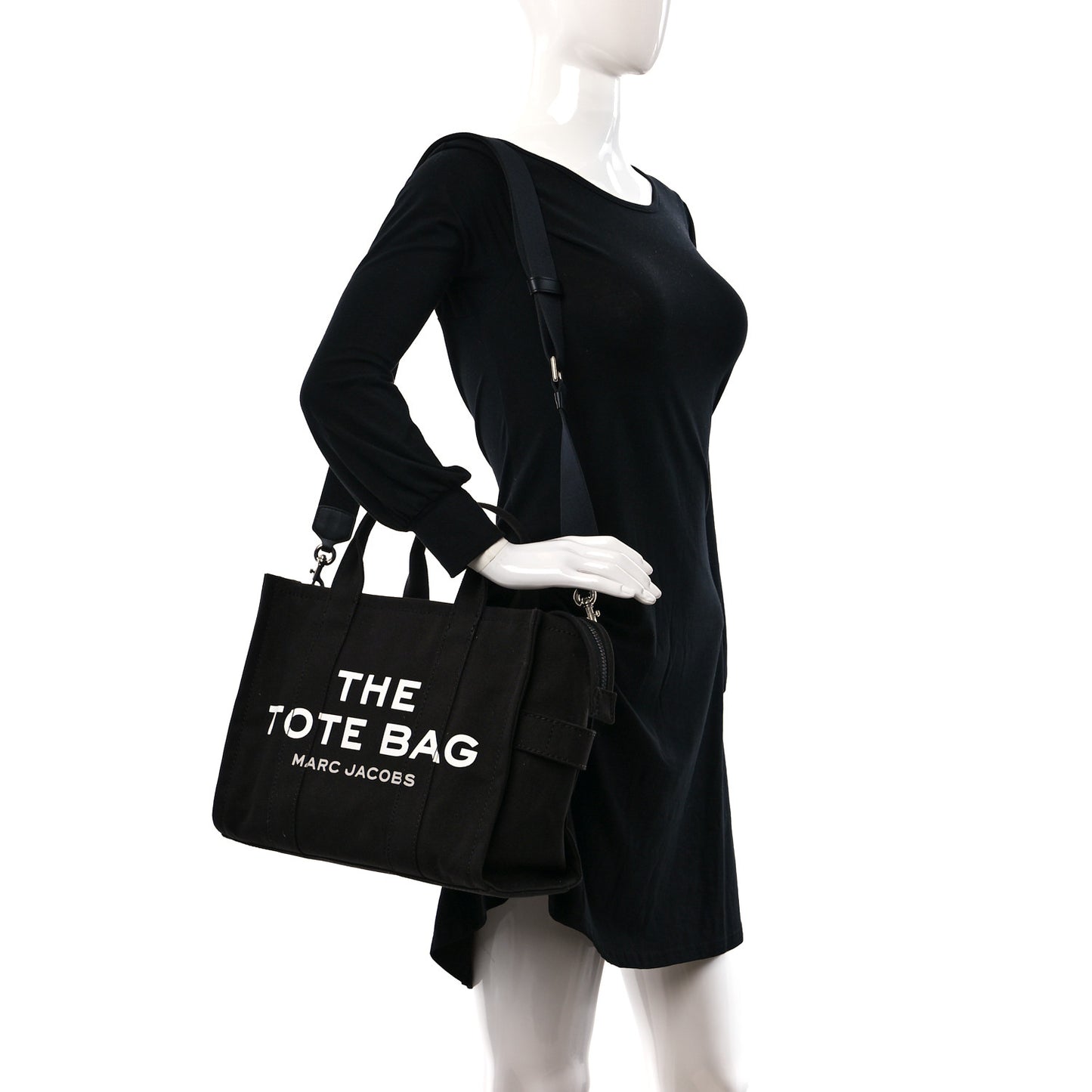 Cotton Canvas Medium The Tote Black
