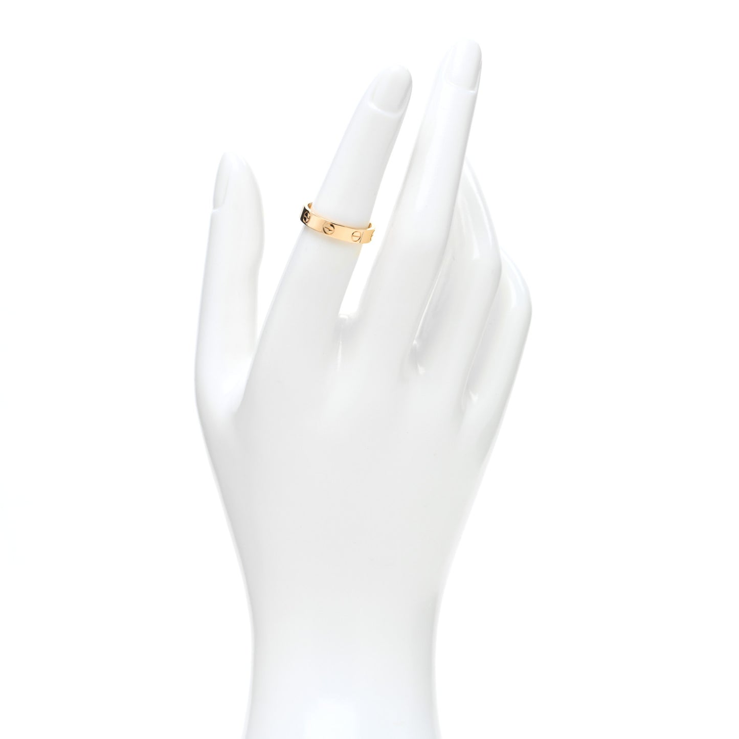 18K Yellow Gold 3.5mm LOVE Wedding Band Ring 52 6