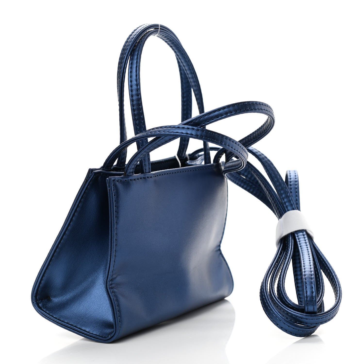Telfar Vegan Leather Small Shopping Bag Cobalt 3 of 10