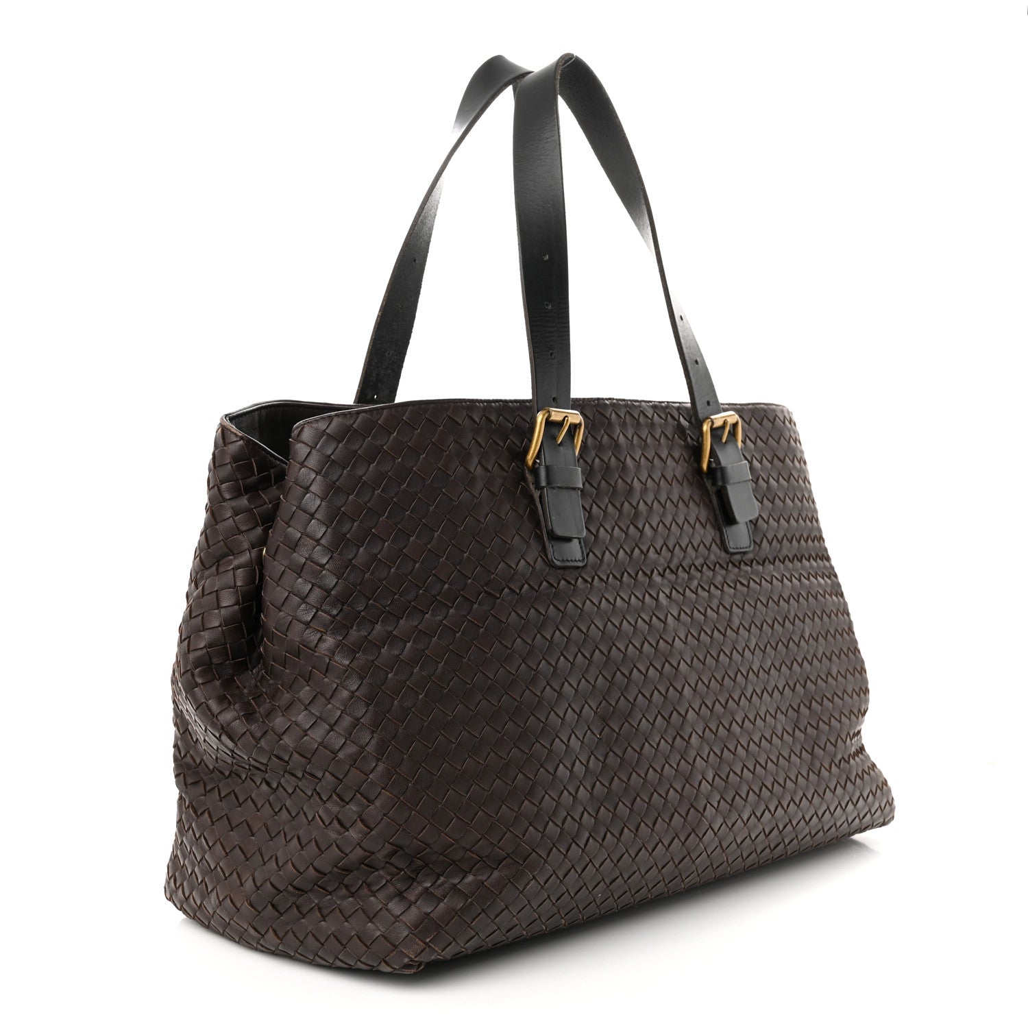 Bottega Veneta Intrecciato Light Calf Shopper Tote Ebano 3 of 15