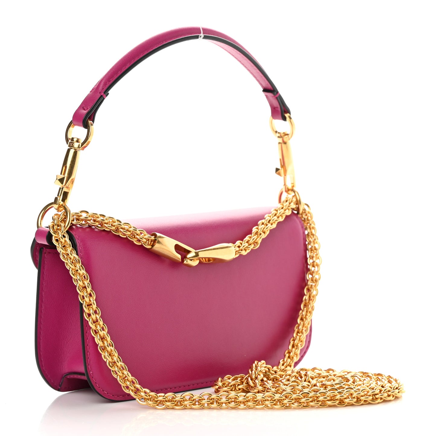 Calfskin Vlogo Small Loco Shoulder Bag Rose Violet