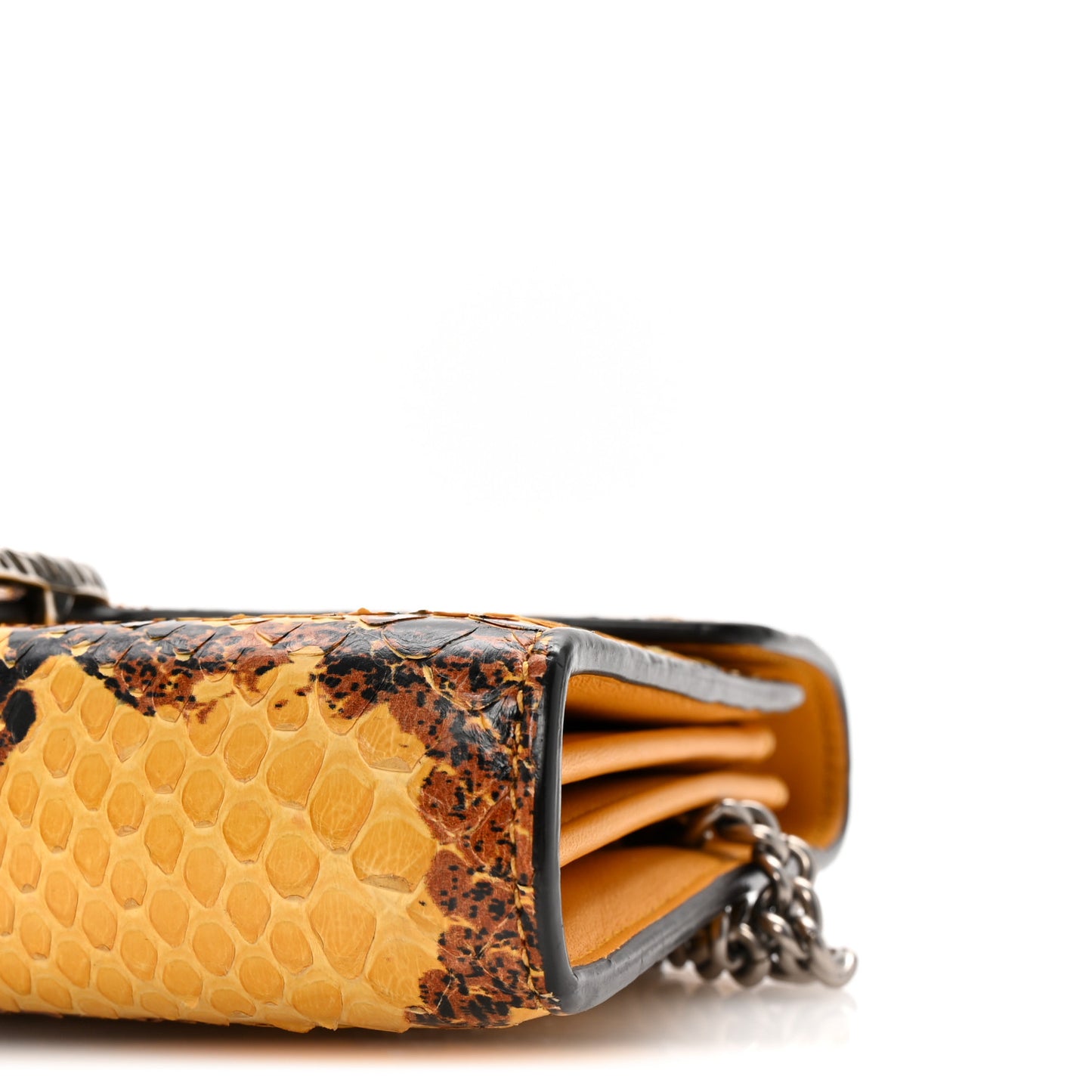Snakeskin Mini Dionysus Chain Wallet Multicolor