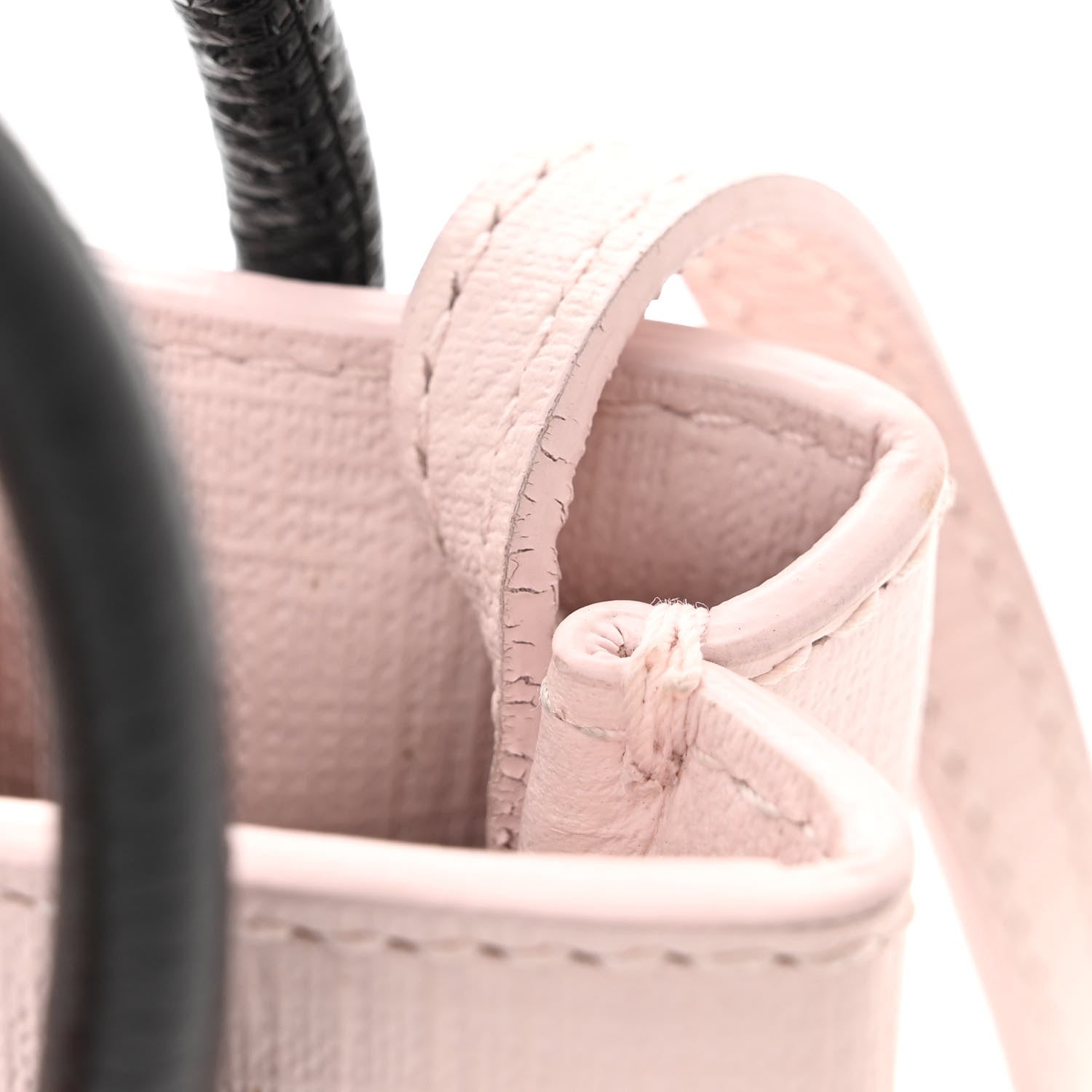 Balenciaga Squared Calfskin Logo Shopping Phone Holder Bag Light Rose 14 of 14