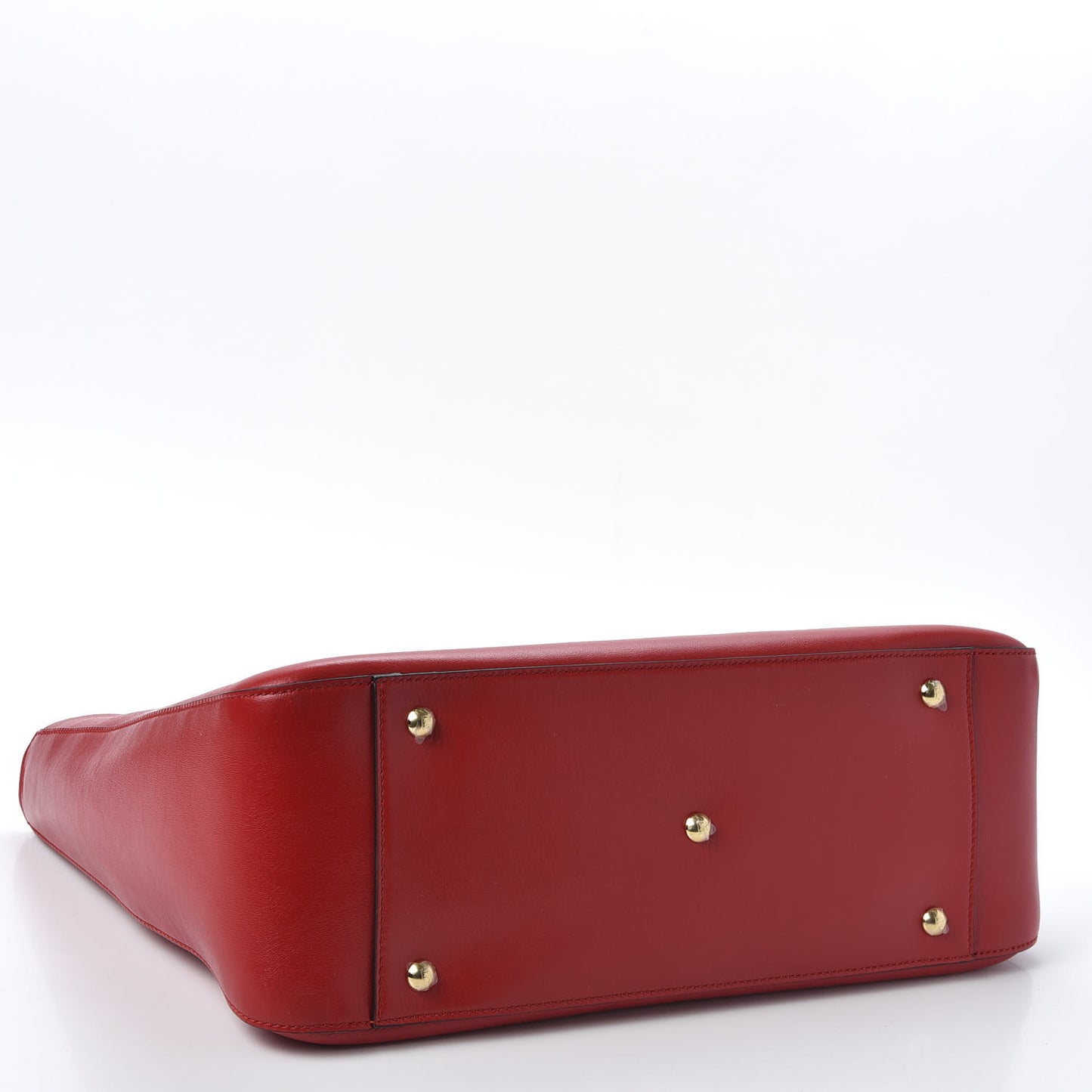 Vitello Glacier Medium FF Tote Rosso Cardinale