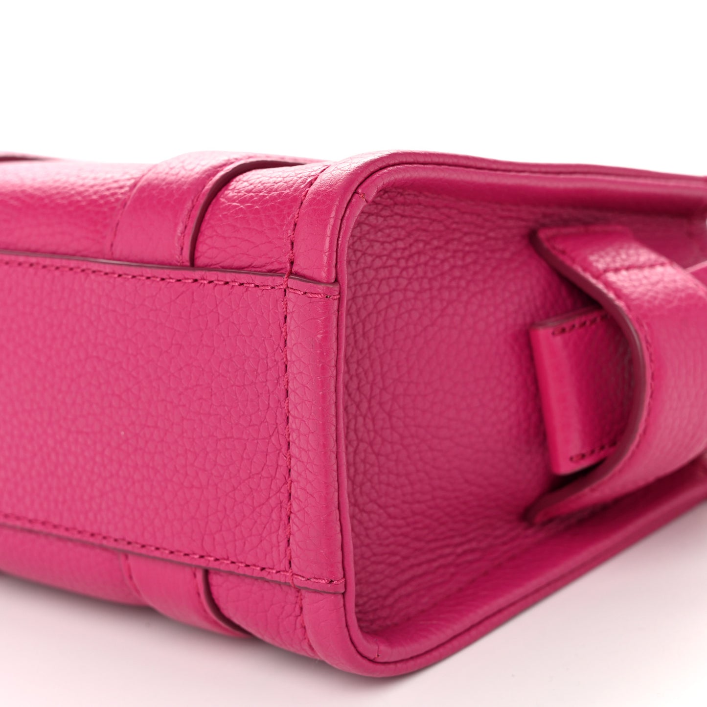 Grained Calfskin Mini The Tote Bag Lipstick Pink