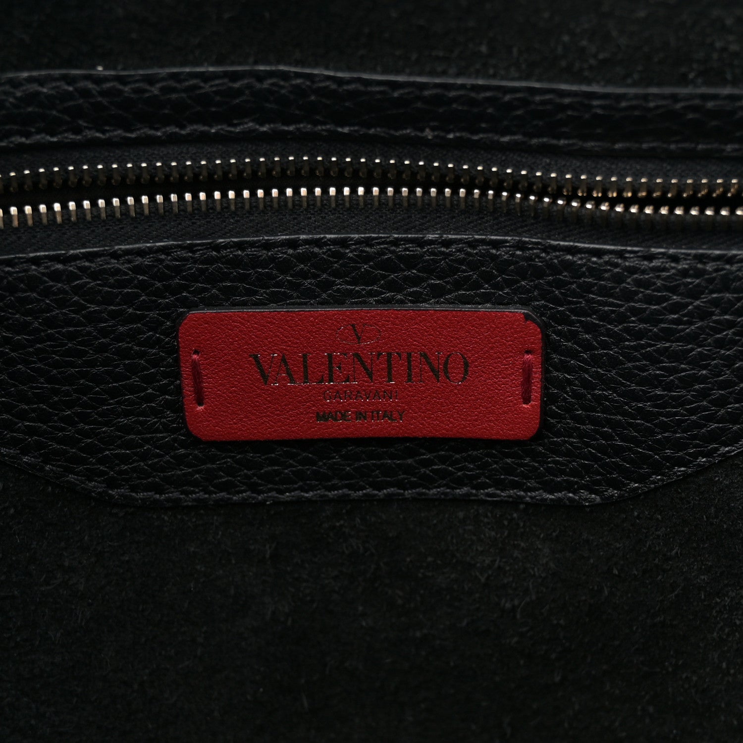 Valentino Garavani Grained Calfskin Rockstud Shoulder Tote Black 6 of 9