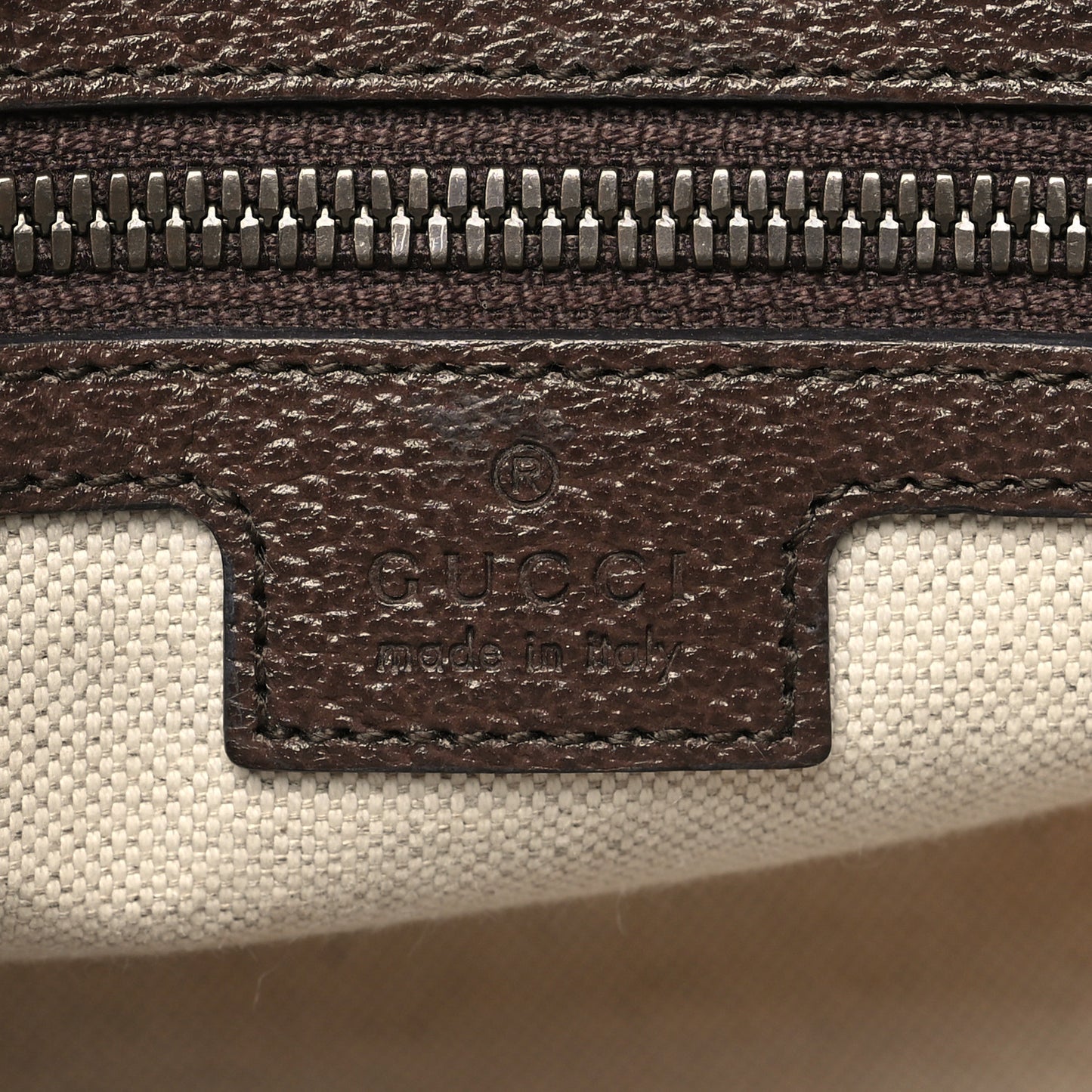 GG Supreme Monogram Textured Dollar Calfskin Web Mini Ophidia Convertible Shoulder Bag Beige Ebony New Acero