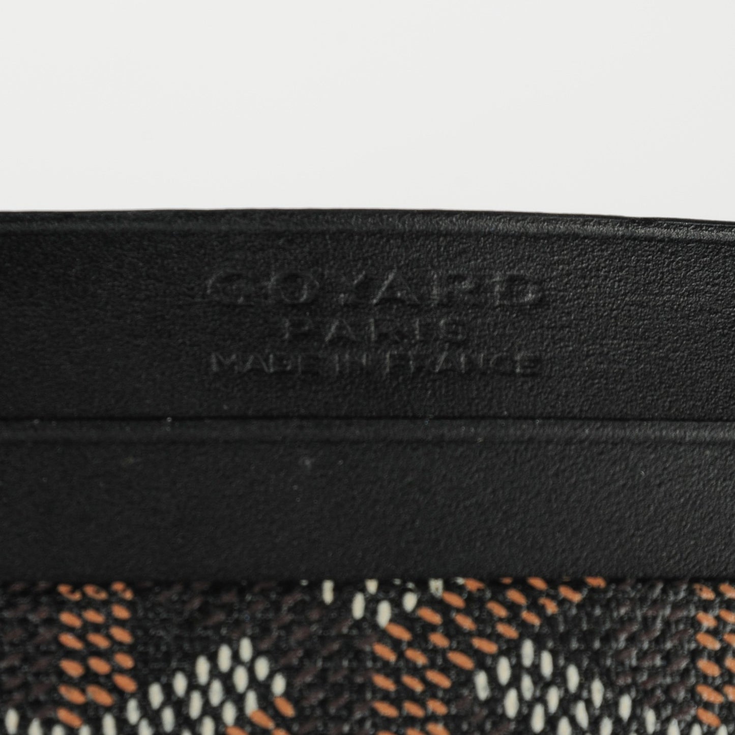 Goyardine Saint Sulpice Card Holder Black