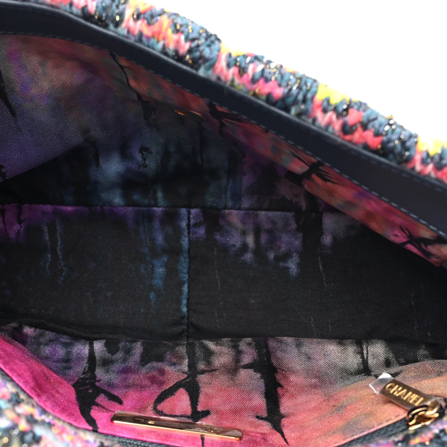 Tweed Quilted Medium Chanel 19 Flap Dark Multicolor