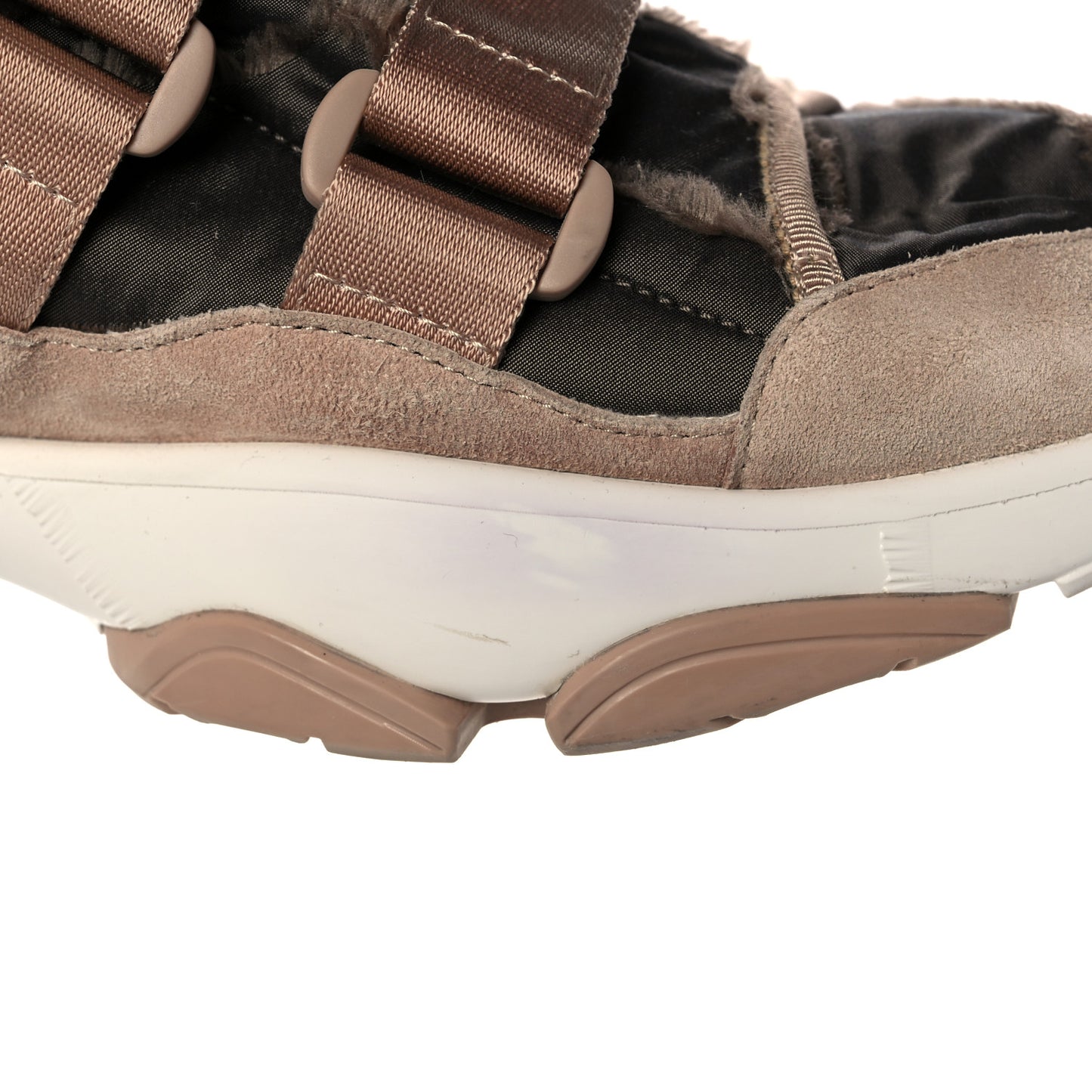 Technical Fabric Nylon Camouflage Womens D-Wander Sneakers 42 Nude