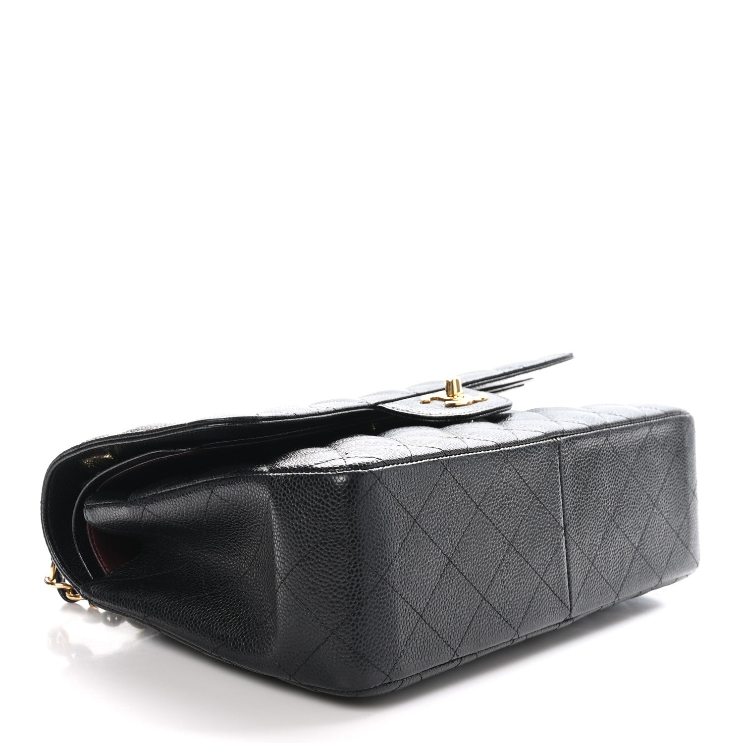 Chanel Caviar Quilted Jumbo Double Flap Black 4 of 12