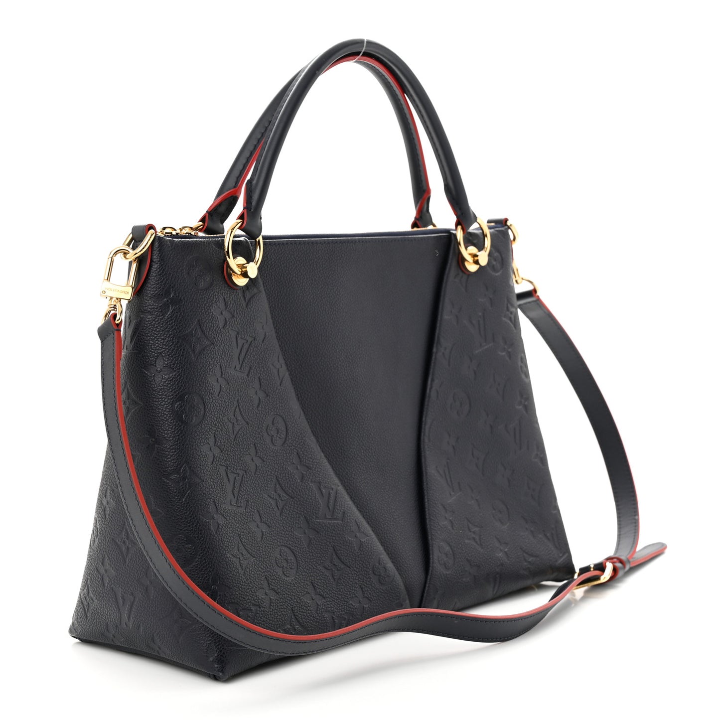 Empreinte V Tote MM Marine Rouge