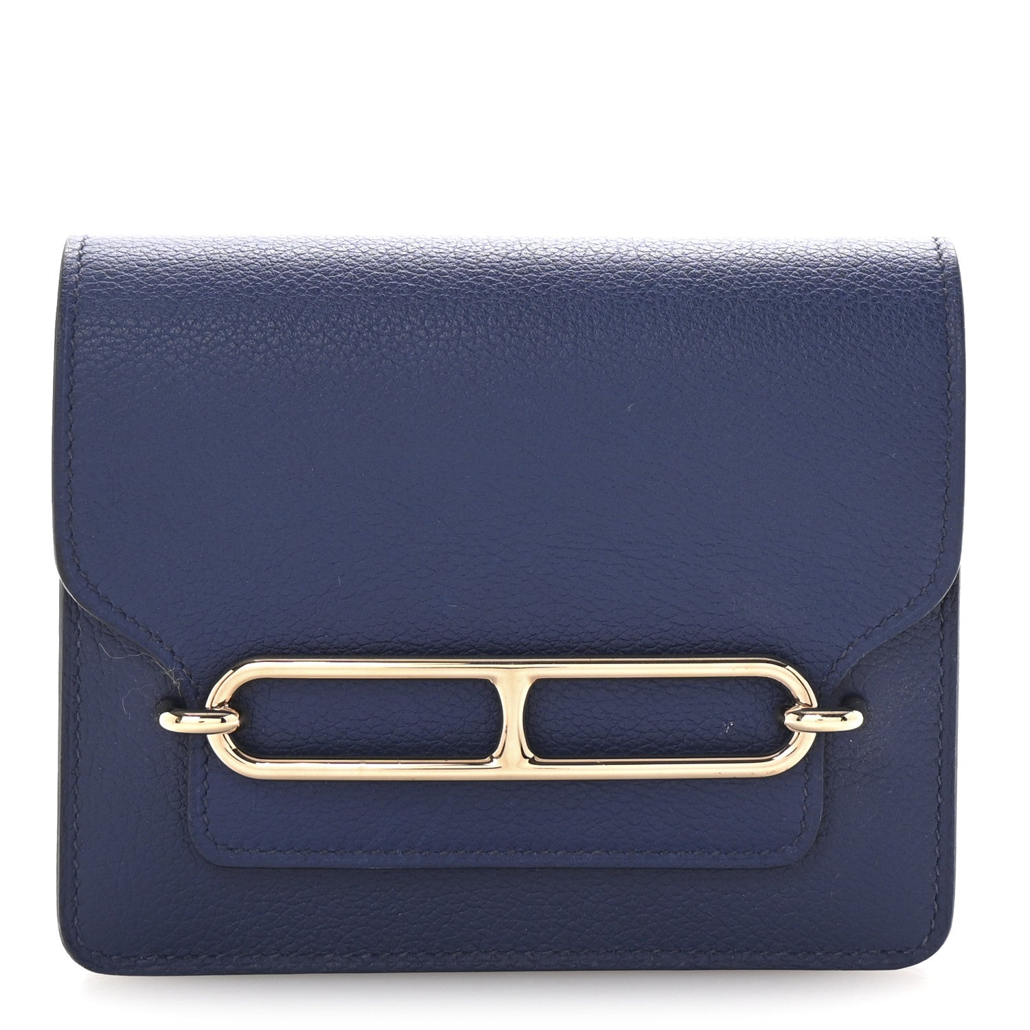 Hermes Evercolor Bi-Color Roulis Slim Wallet Bleu Saphir Bleu France 1 of 9