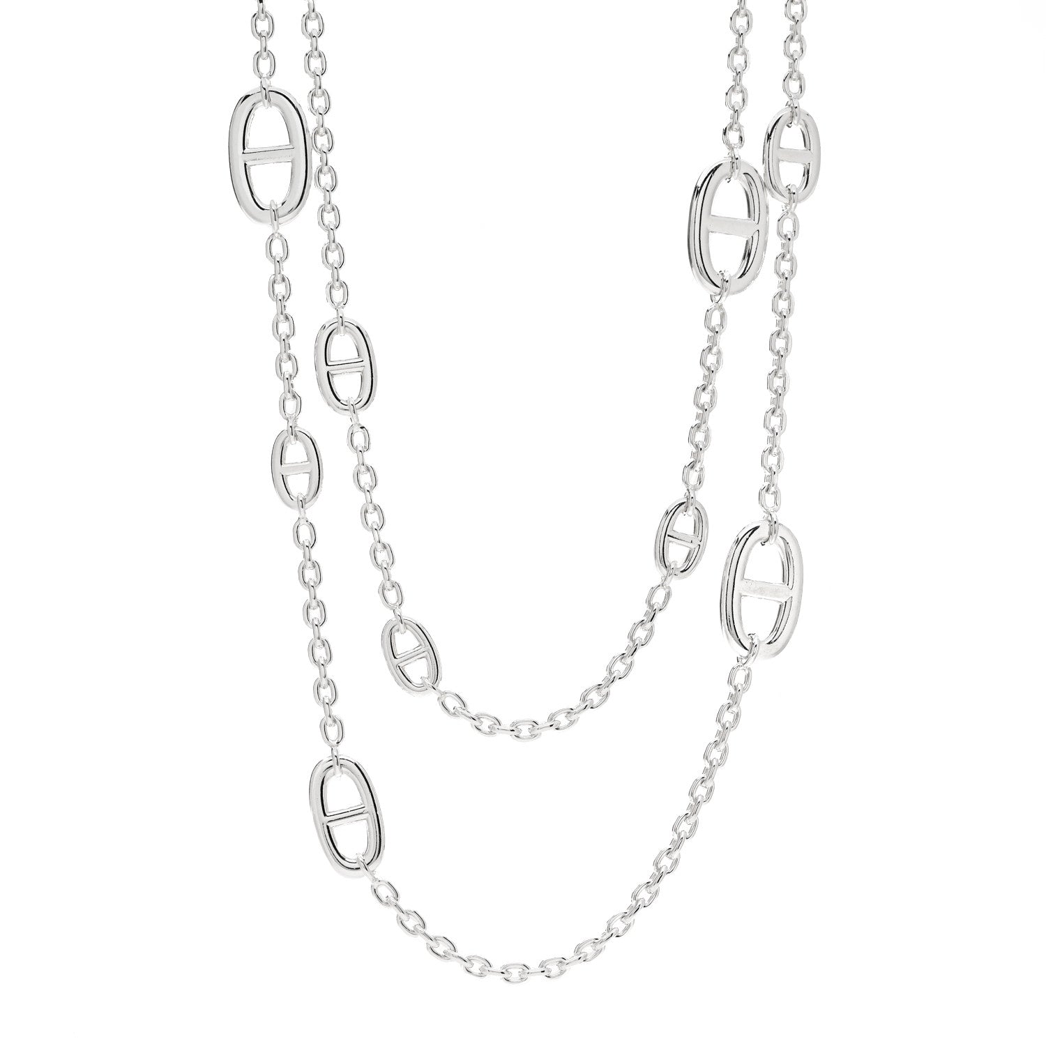 Hermes Sterling Silver Farandole Necklace 120 1 of 7
