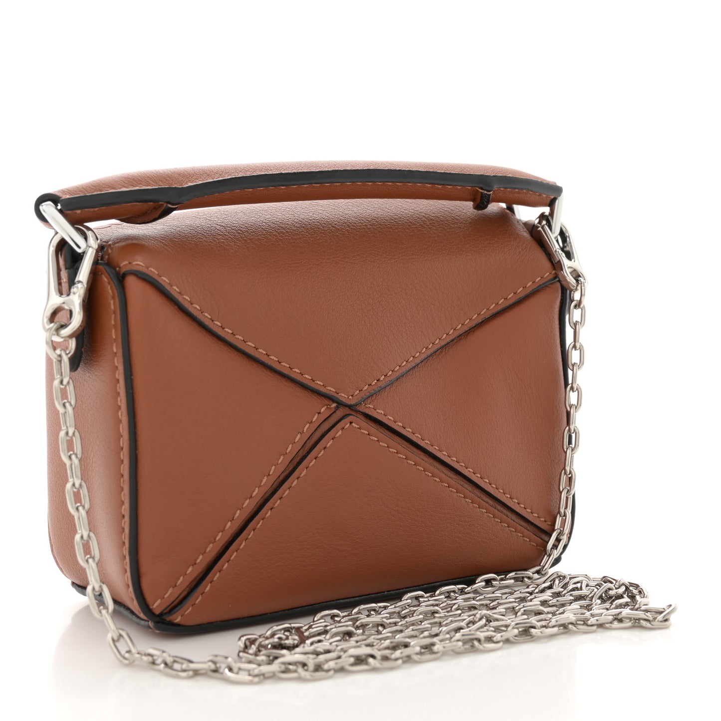 Calfskin Nano Puzzle Bag Tan