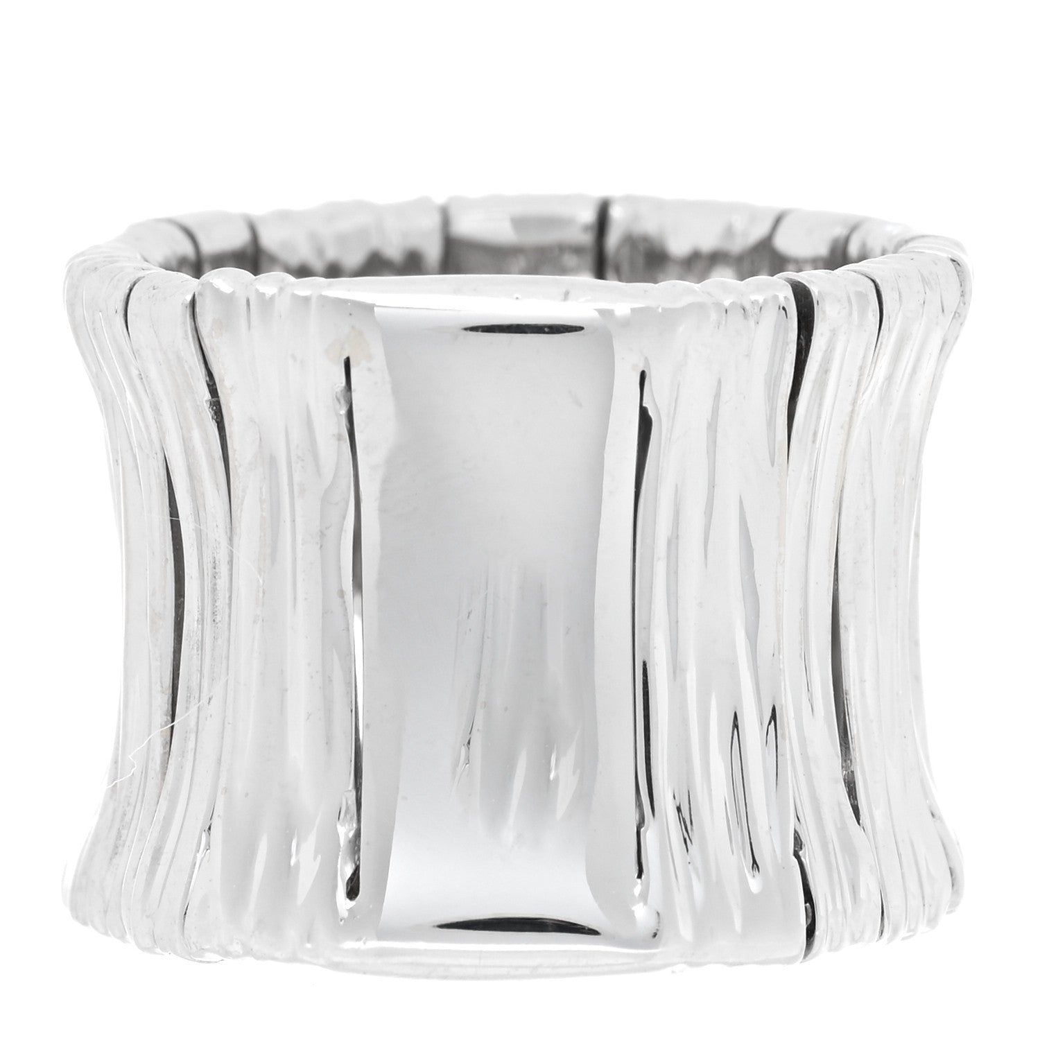 Roberto Coin 18K White Gold Diamond Elephantino Ring 49 5 3 of 4