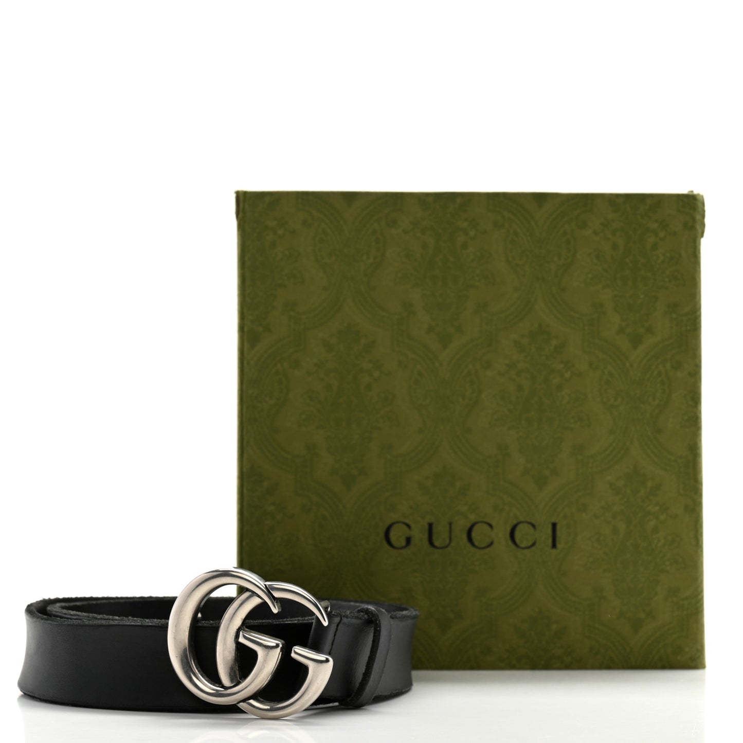Cuoio Toscano Nickel Double G 30mm Belt 75 30 Black