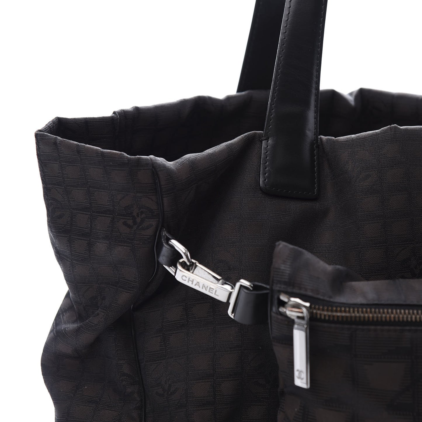 Nylon Travel Convertible Tote Black