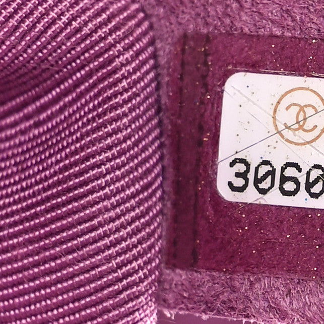 Goatskin Quilted Large Chanel 19 Flap Purple