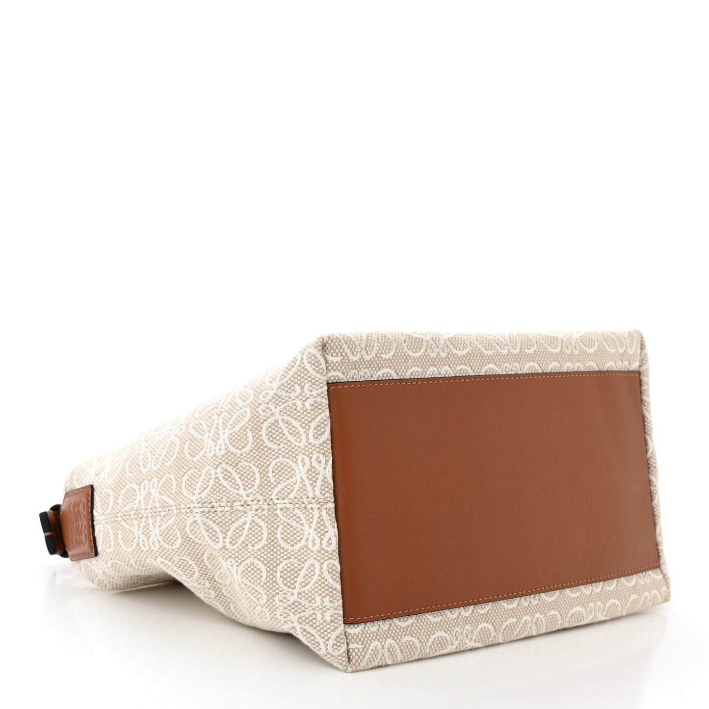Jacquard Anagram Calfskin Small Cubi Bag Ecru Tan