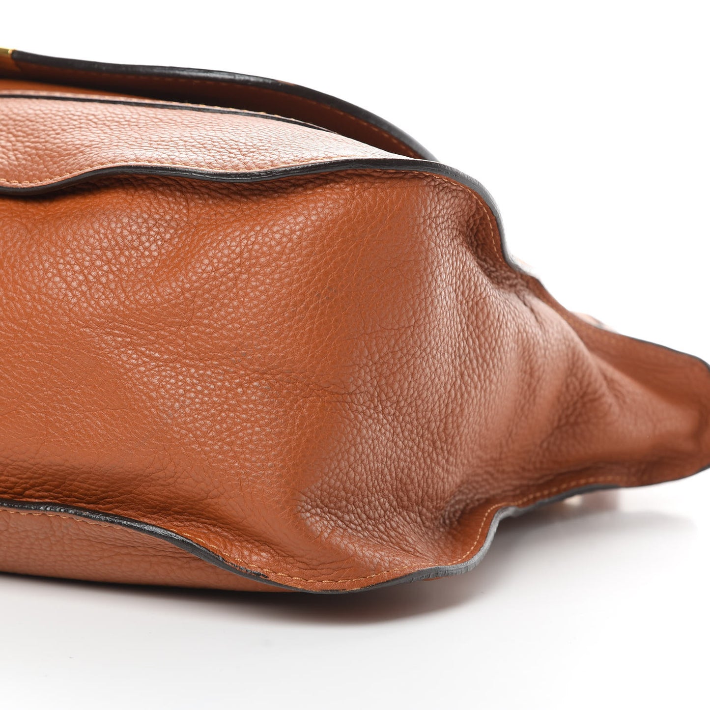 Calfskin Large Marcie Satchel Tan