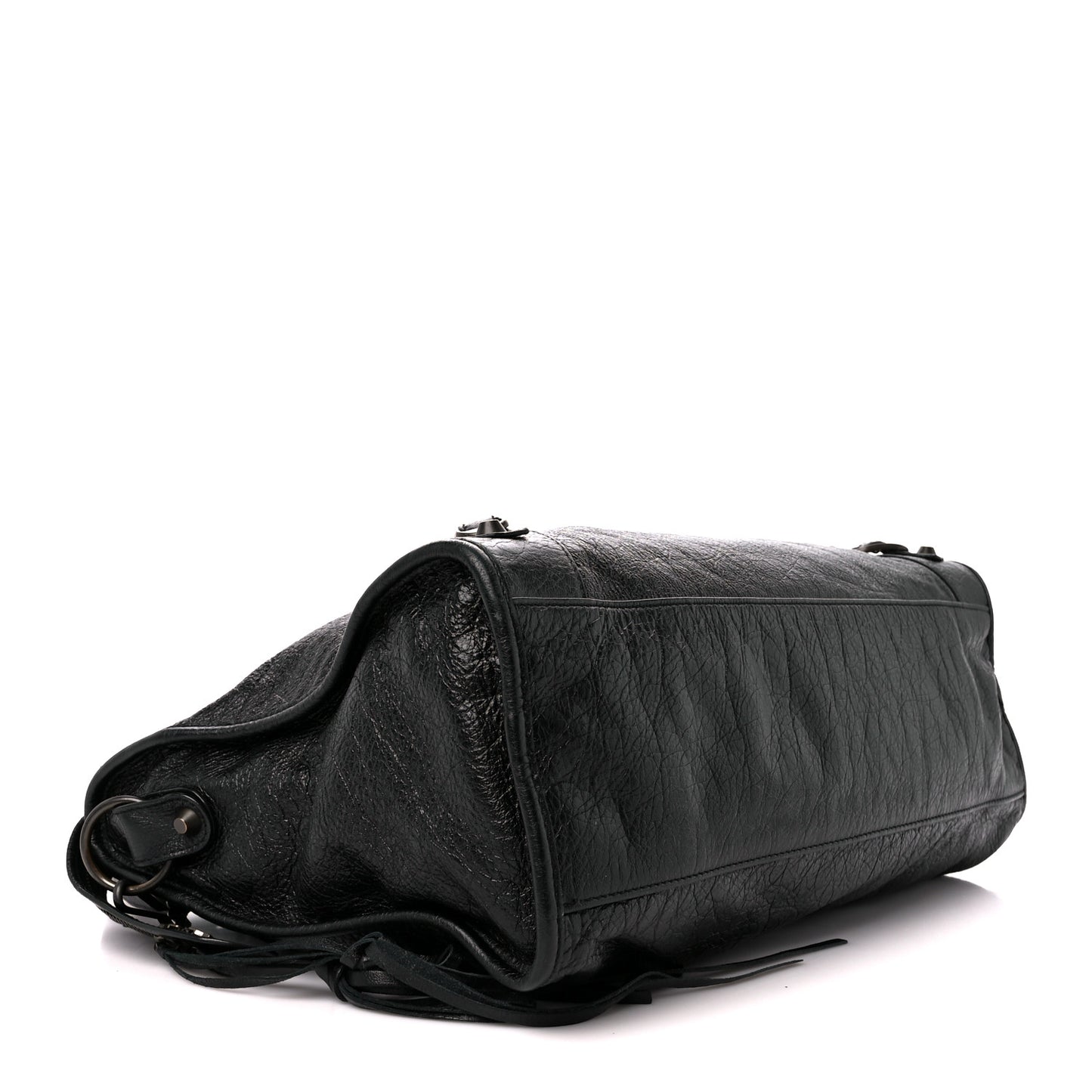 Agneau Arena Graffiti Short Strap Classic Hardware City Black White