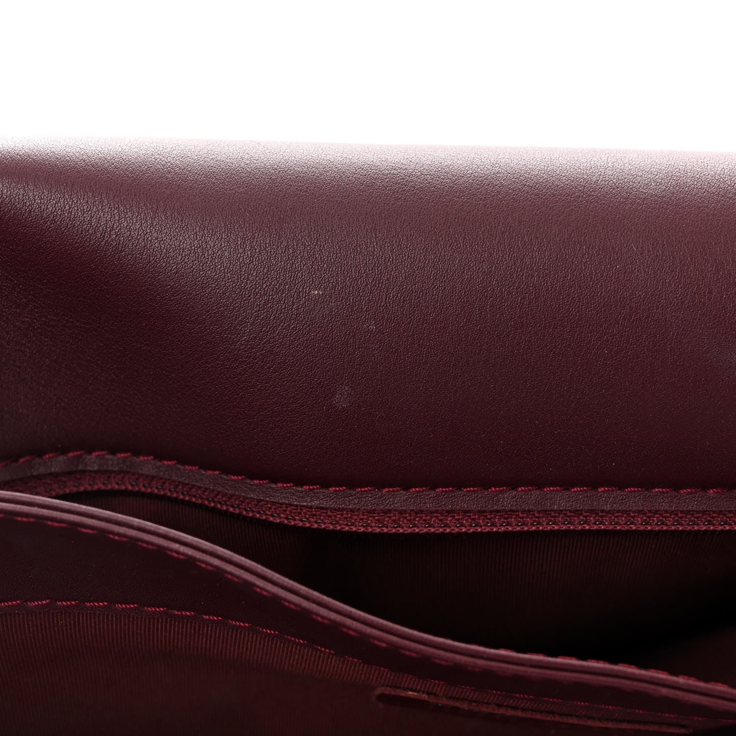 Chanel Patent Large Boy Reverso Flap Burgundy 11 of 14