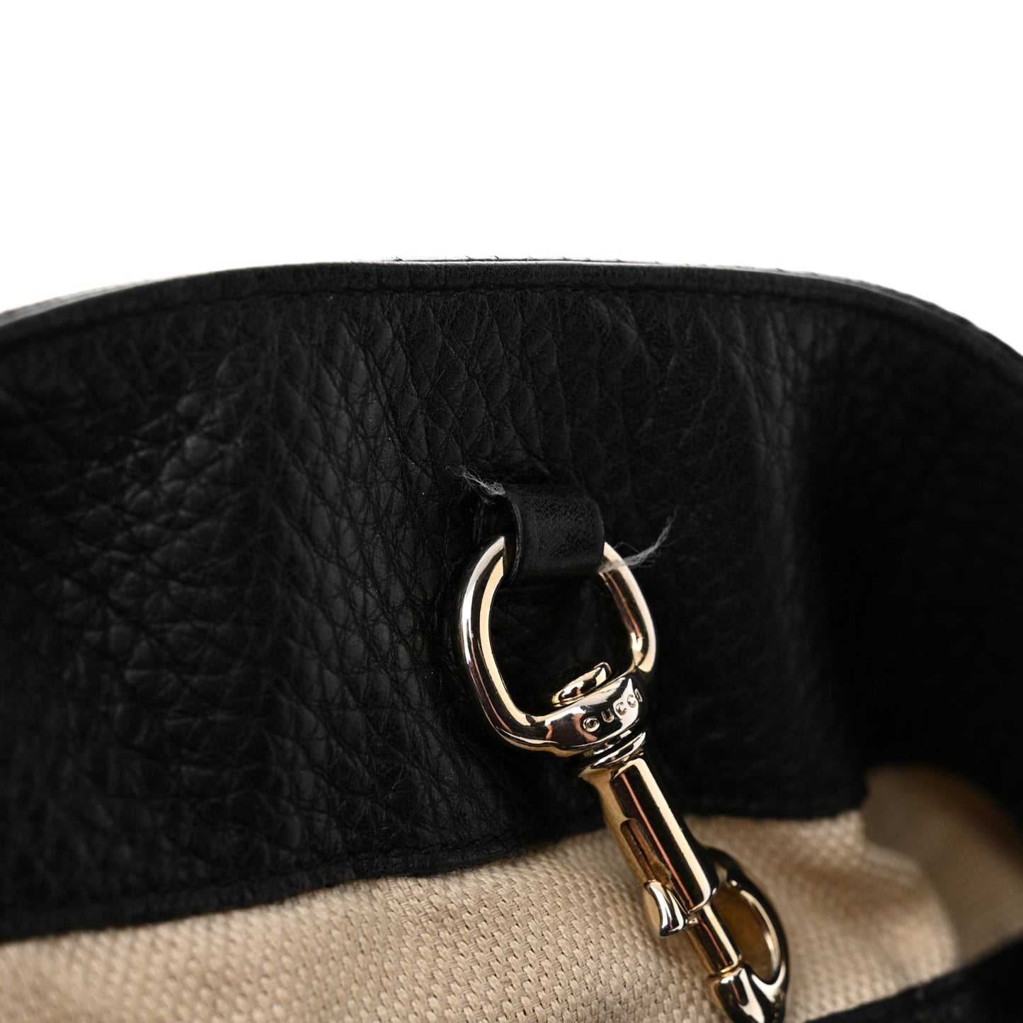 Pebbled Calfskin Medium Soho Chain Shoulder Bag Black