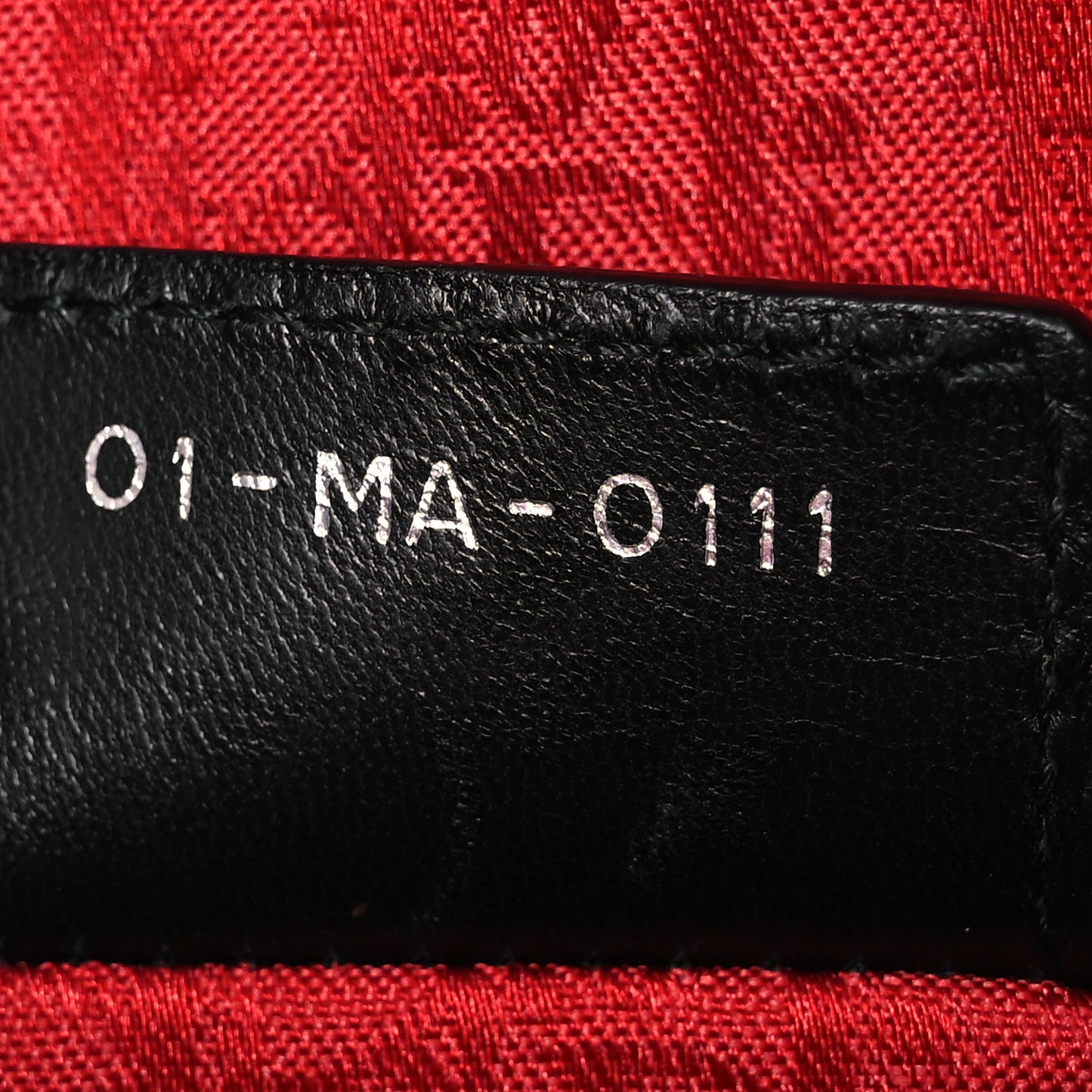 Lambskin Cannage Large Lady Dior Black