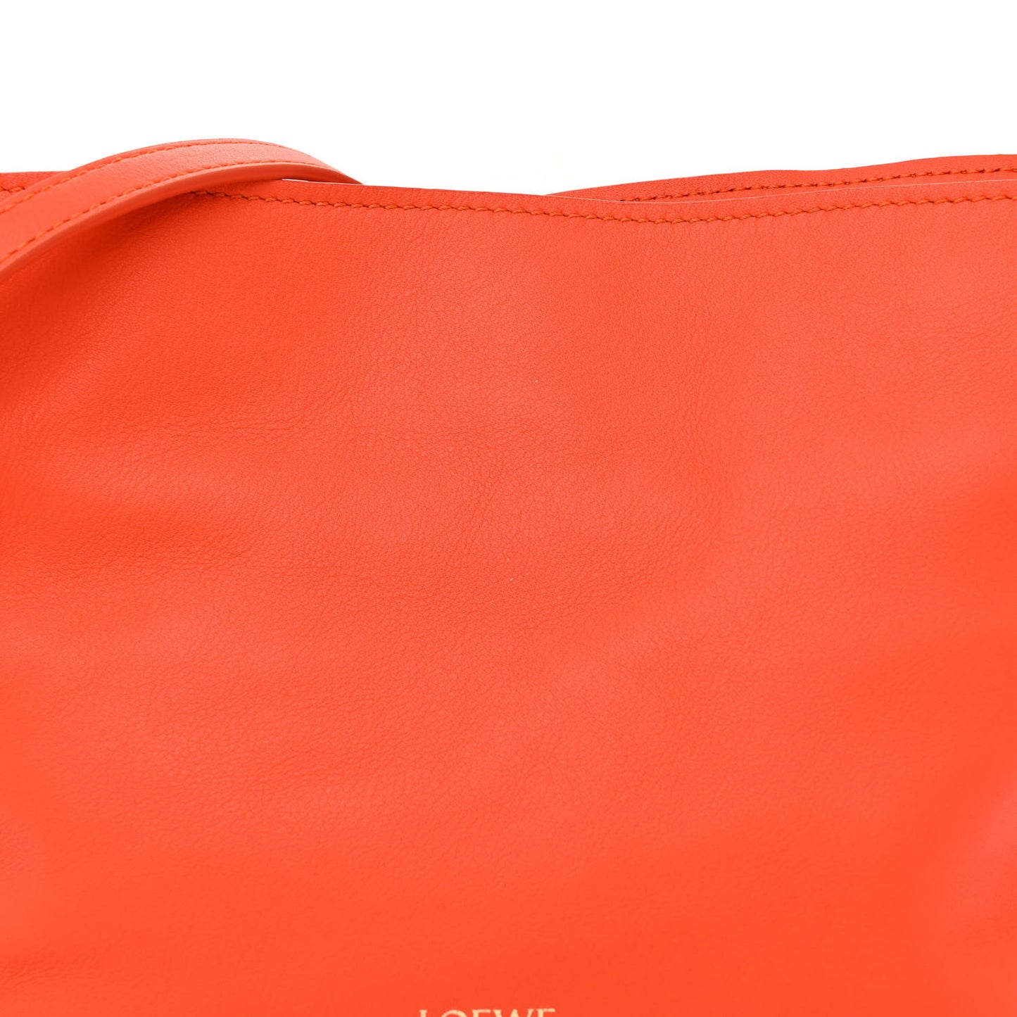 Calfskin Mini Flamenco Knot Clutch Vivid Orange