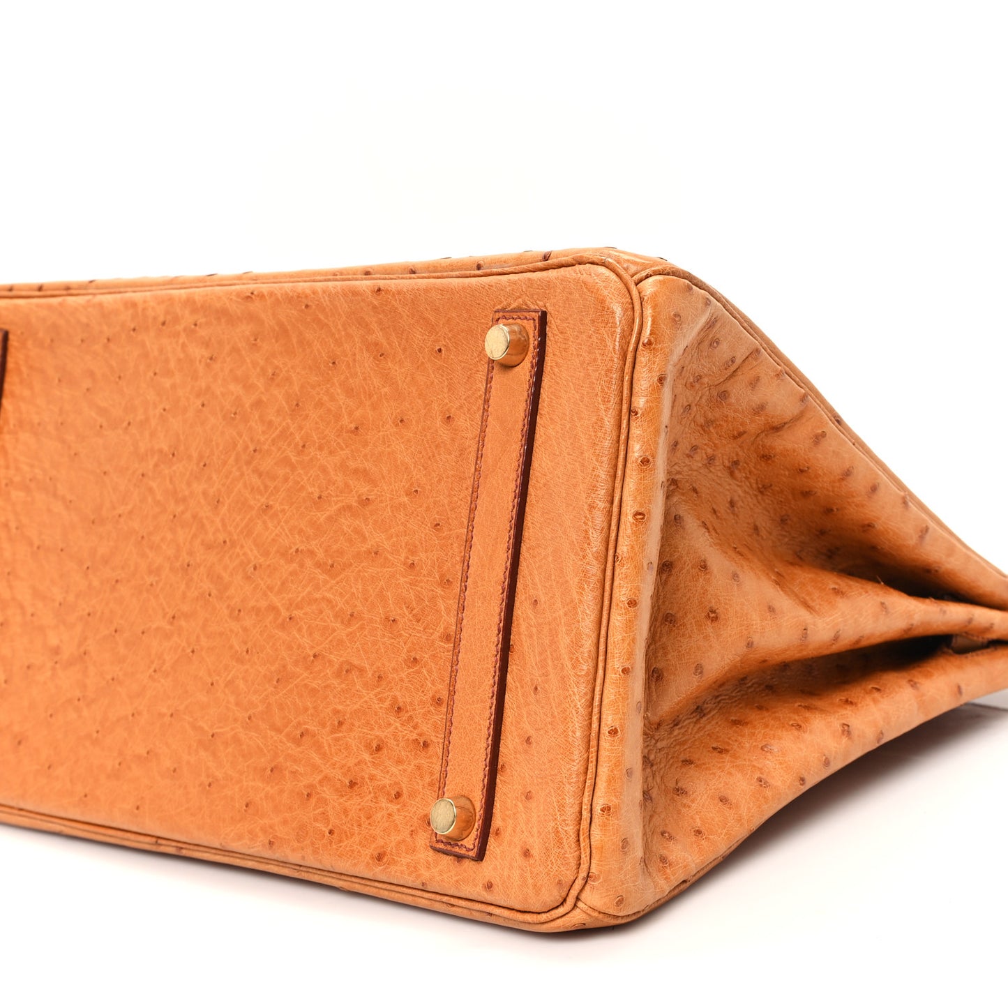 Ostrich Birkin 35 Cognac